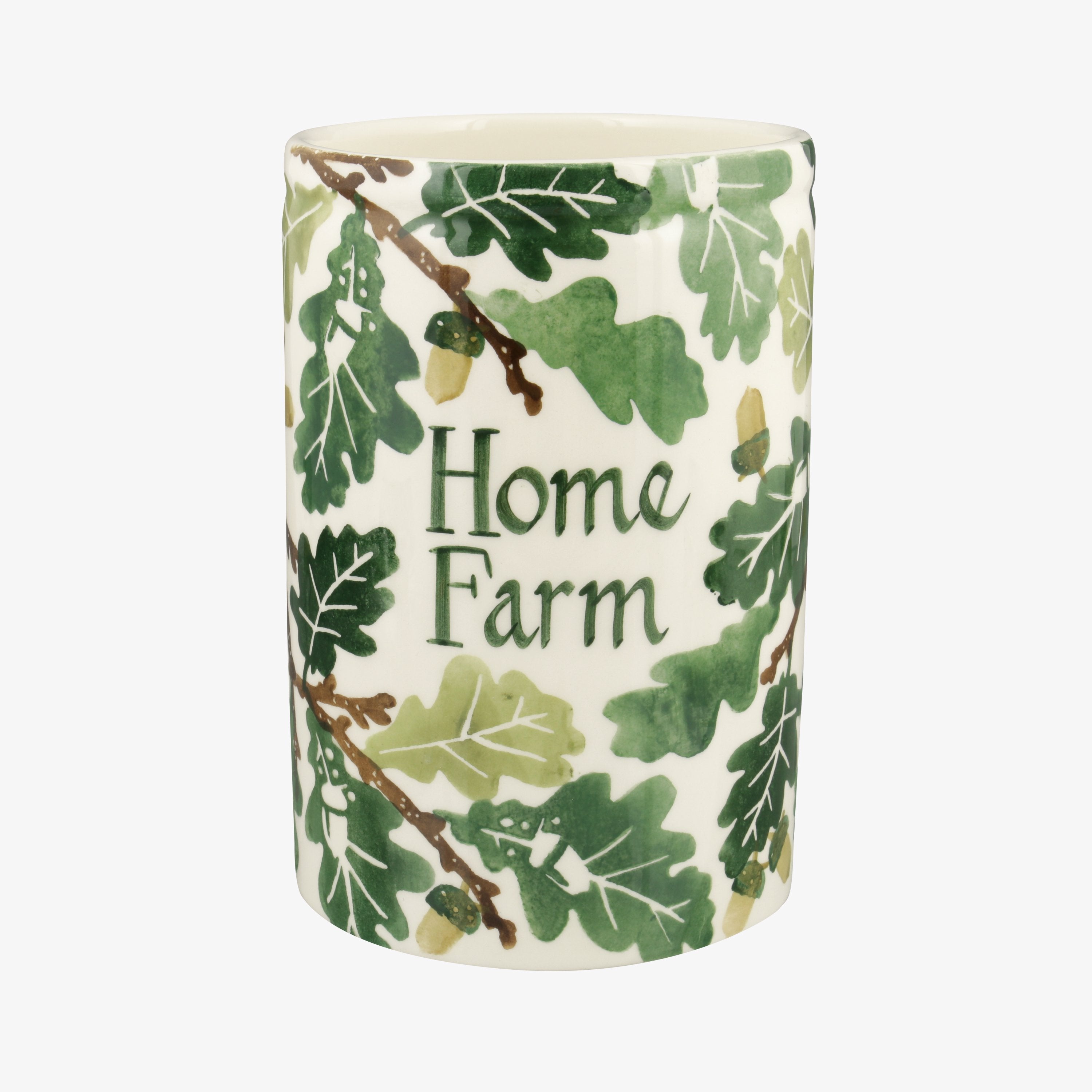 Personalised Oak Medium Vase  - Customise Your Own Pottery  | Emma Bridgewater - Christmas Tableware