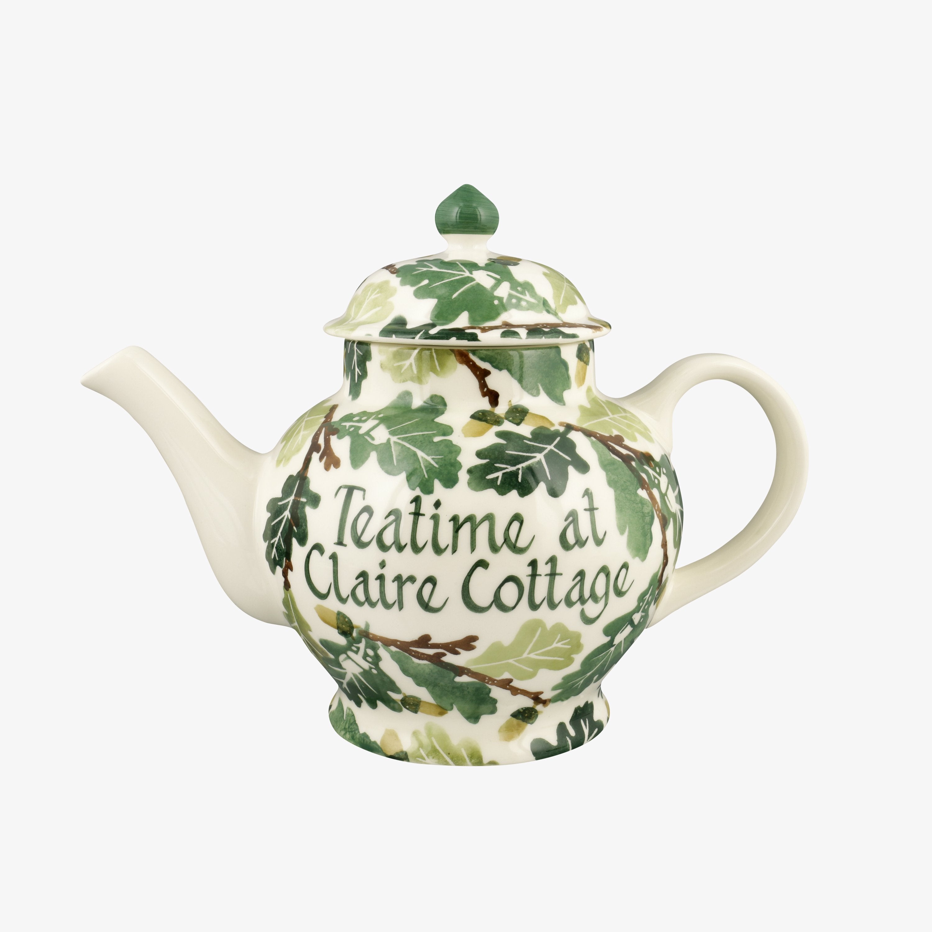 Personalised Oak 4 Mug Teapot  - Customise Your Own Pottery Earthenware  | Emma Bridgewater - Christ