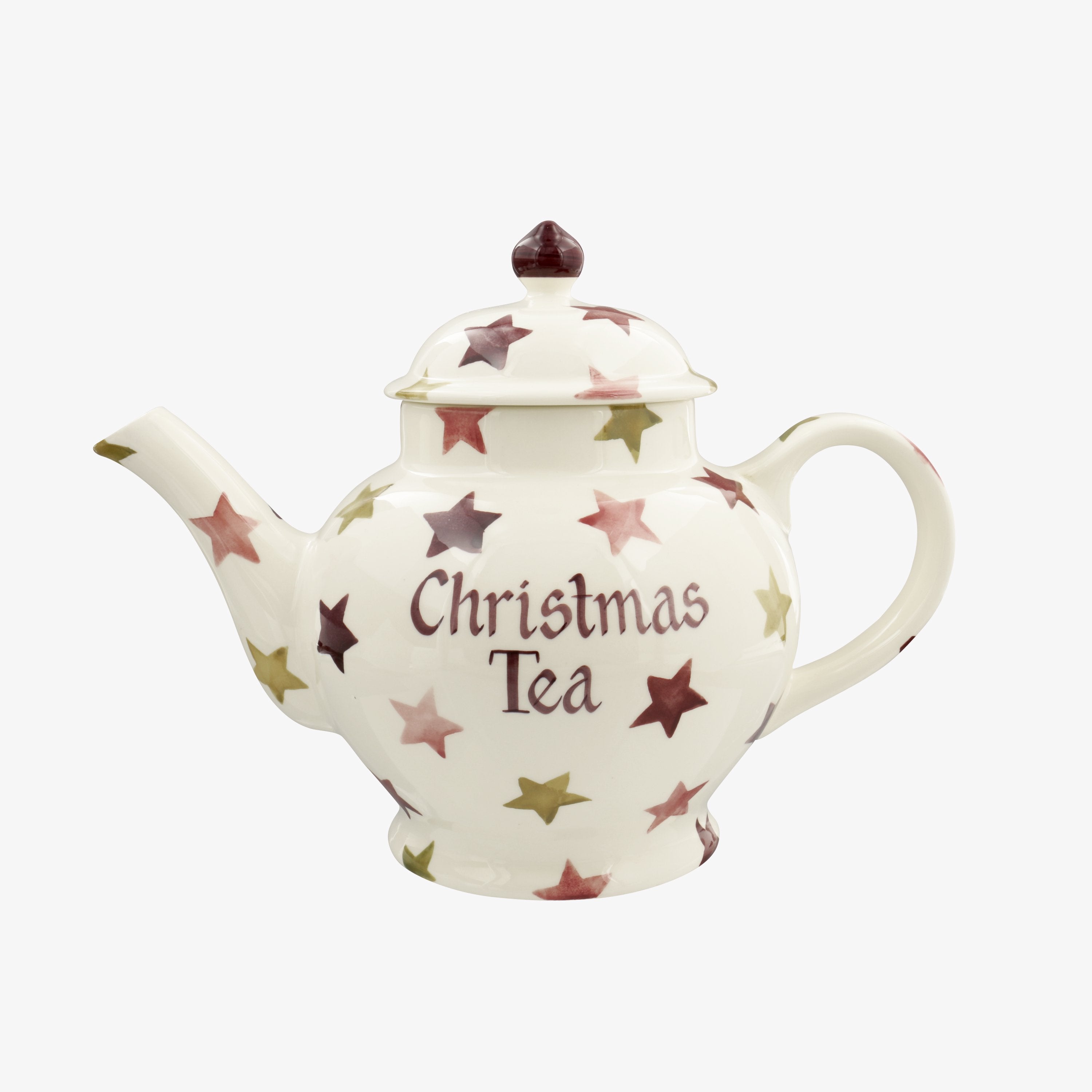 Personalised Pink & Gold Stars 4 Mug Teapot  - Customise Your Own Pottery Earthenware  | Emma Bridge