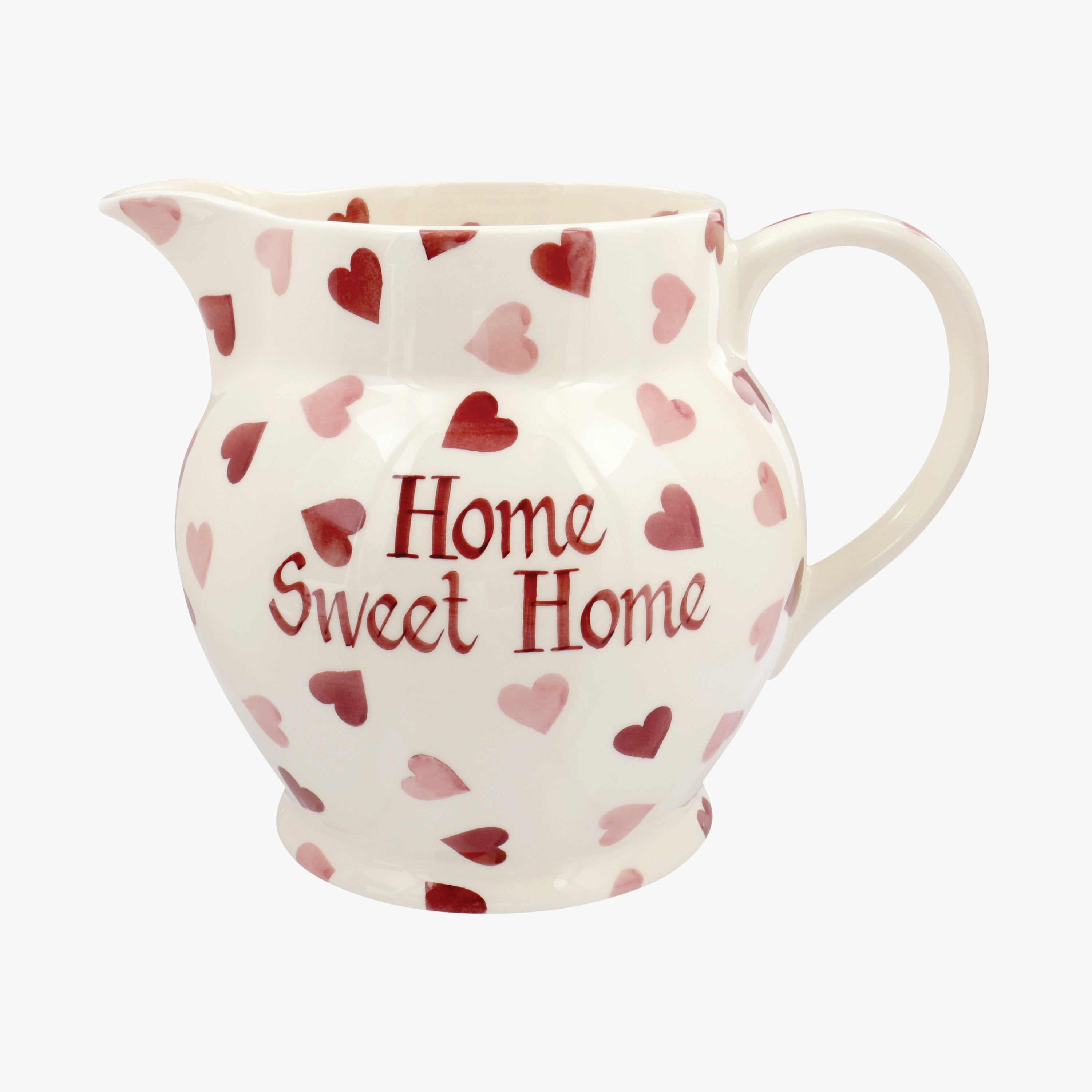 Personalised Pink Hearts 3 Pint Jug  - Customise Your Own Pottery Earthenware  | Emma Bridgewater