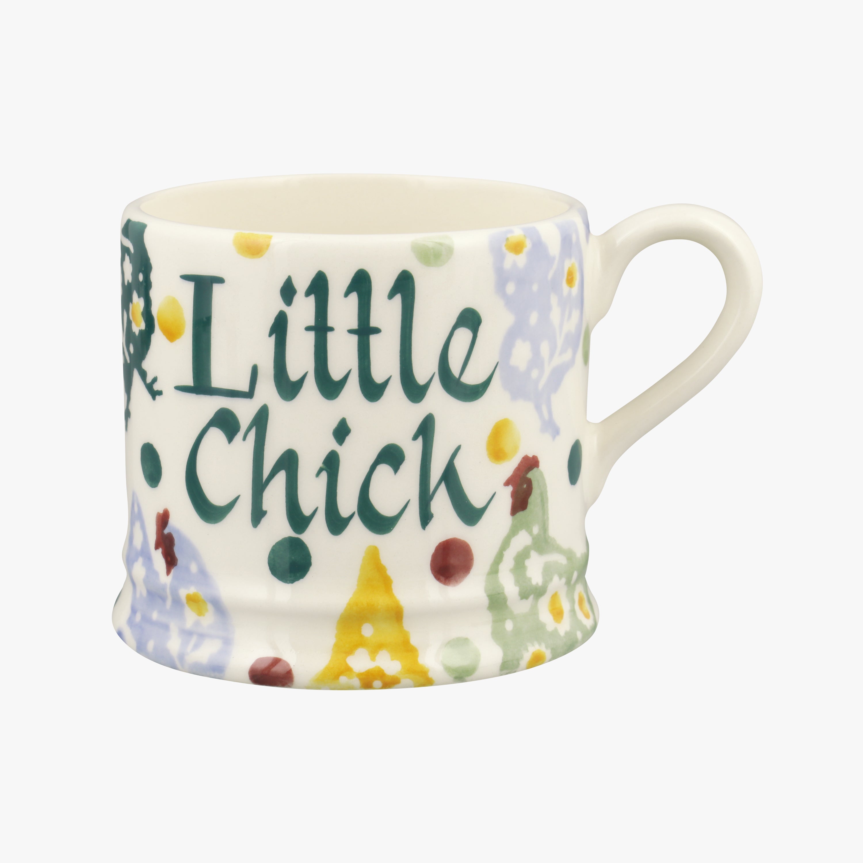 Personalised Polka Hens Small Mug  - Customise Your Own Pottery Earthenware  | Emma Bridgewater