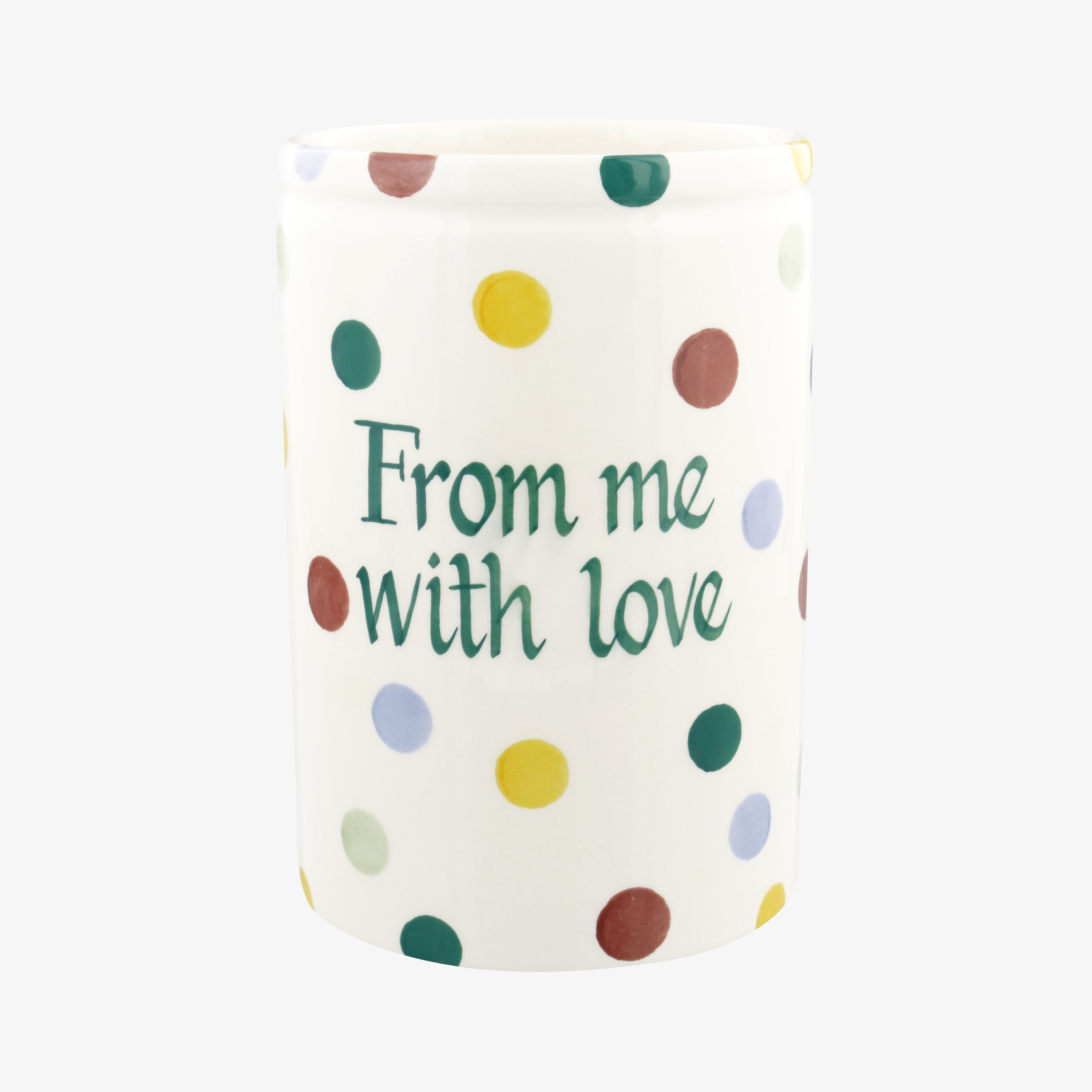 Personalised Polka Dot Medium Vase  - Customise Your Own Pottery  | Emma Bridgewater