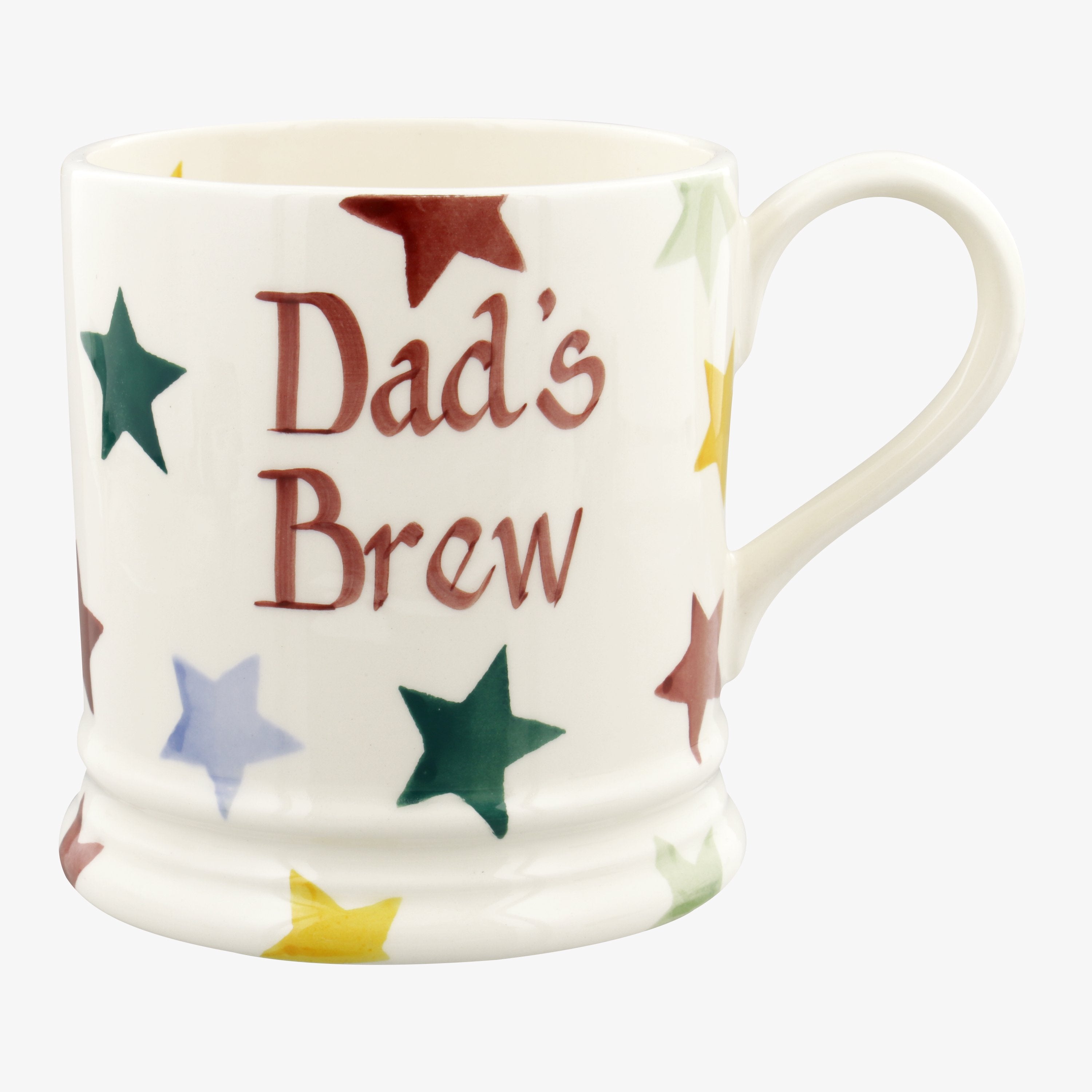 Personalised Polka Star 1 Pint Mug  - Customise Your Own Pottery Earthenware  | Emma Bridgewater