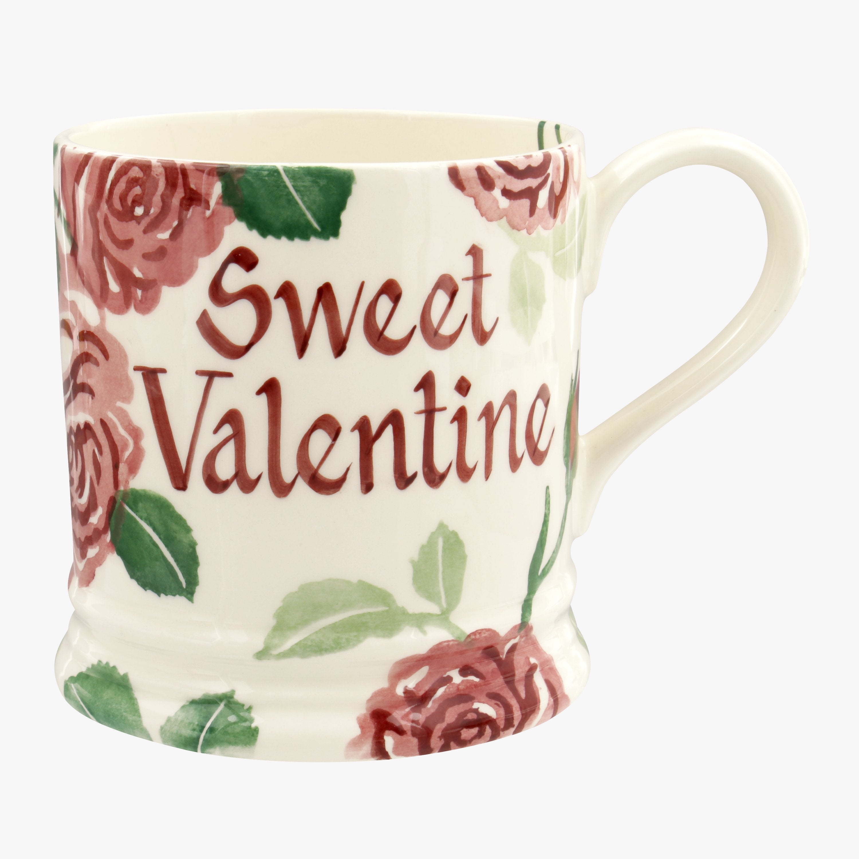 Personalised Pink Roses 1 Pint Mug