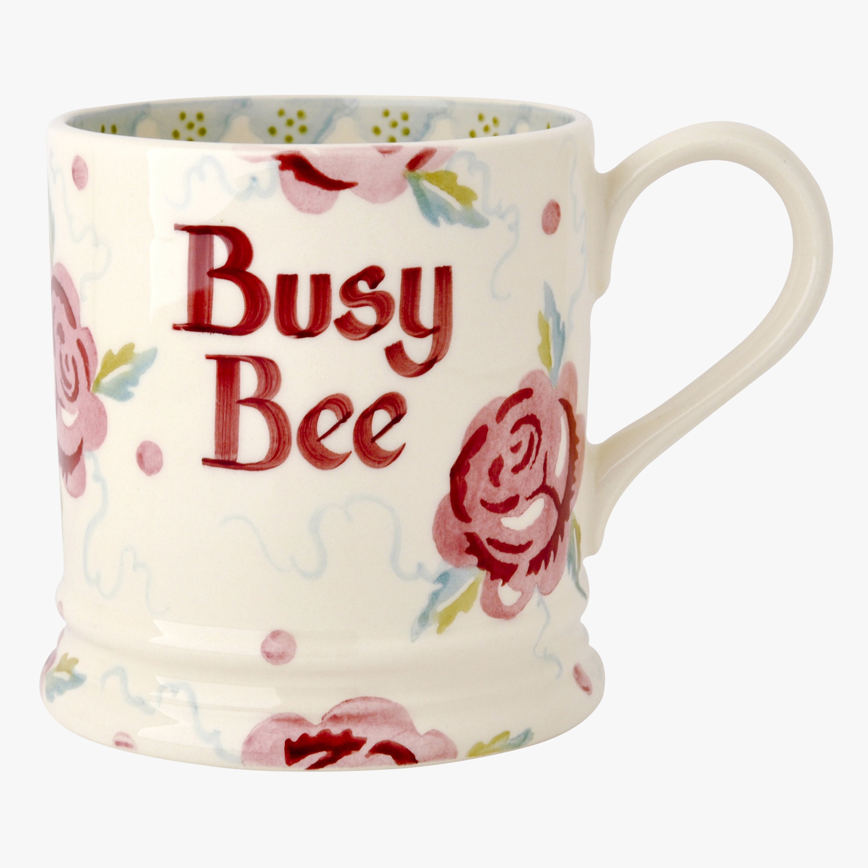 Personalised Rose & Bee 1 Pint Mug  - Customise Your Own Pottery Earthenware  | Emma Bridgewater