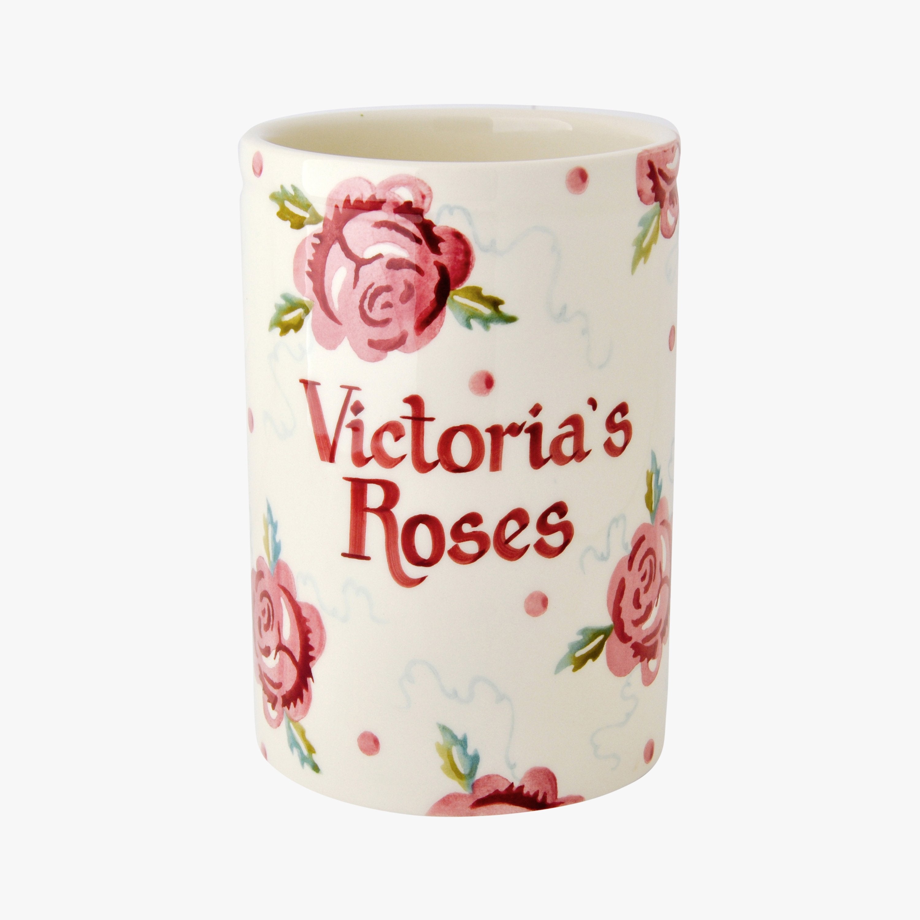 Personalised Rose & Bee Medium Vase  - Customise Your Own Pottery  | Emma Bridgewater