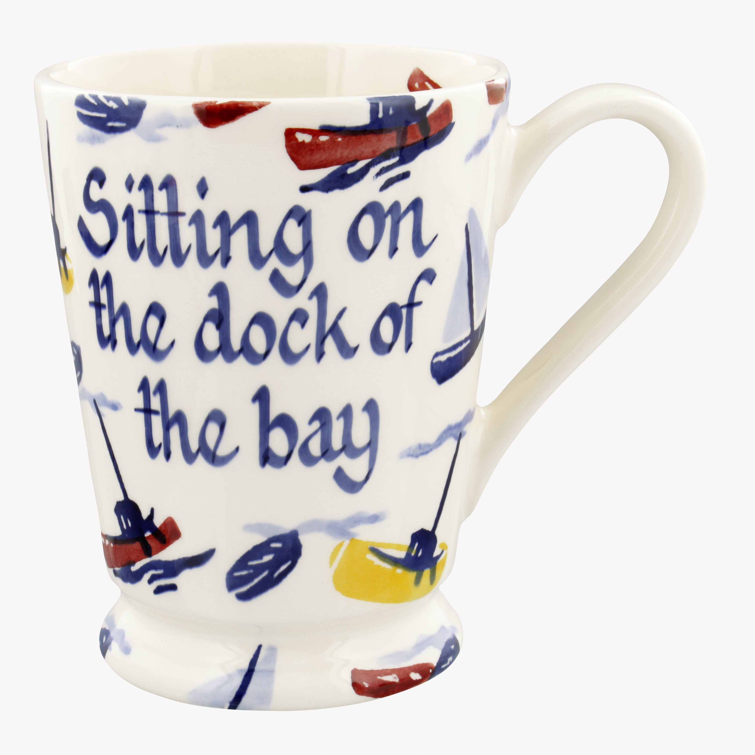 Personalised Scattered Boats Cocoa Mug  - Customise Your Own Pottery Earthenware  | Emma Bridgewater