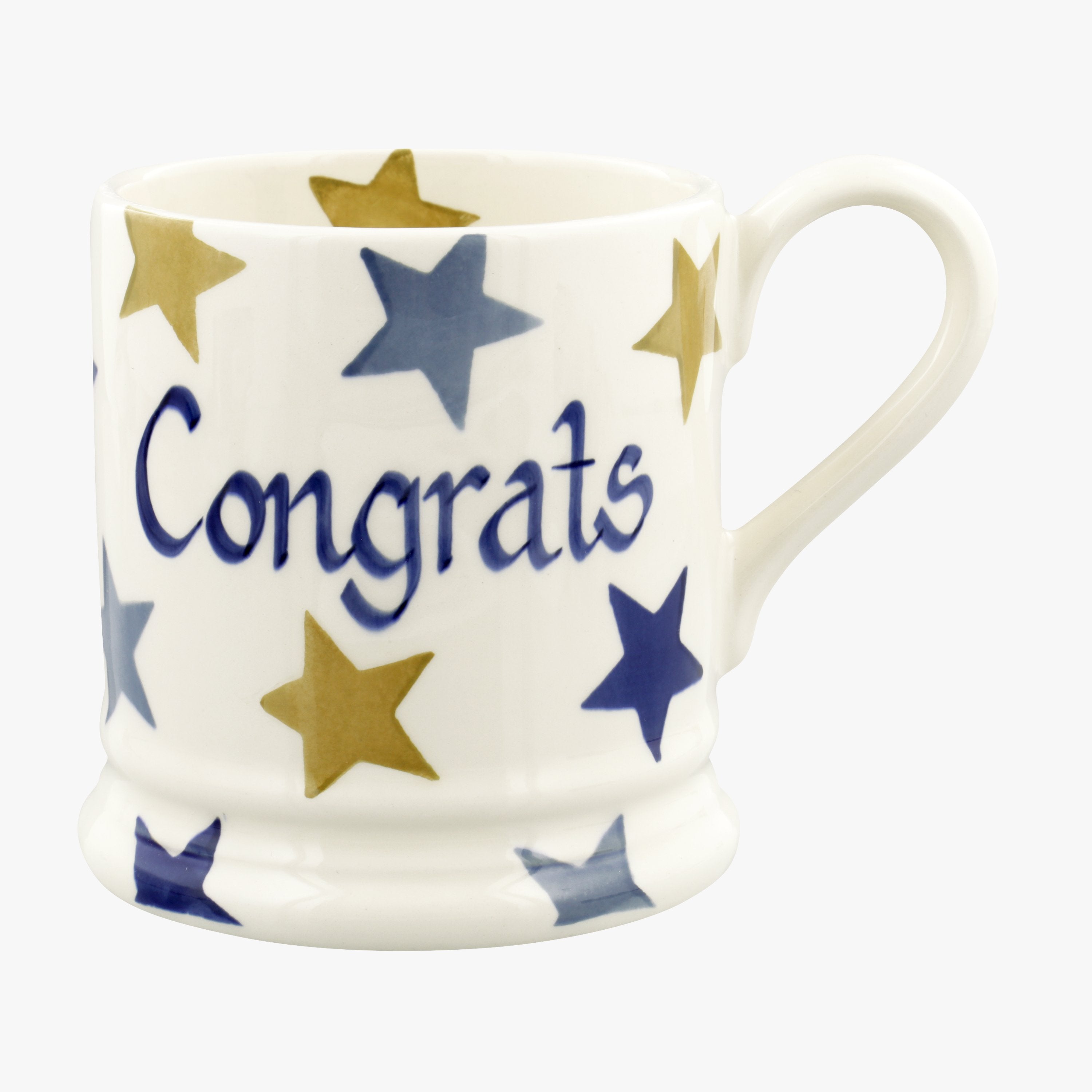 Personalised Stormy Stars 1/2 Pint Mug  - Customise Your Own Pottery Earthenware  | Emma Bridgewater