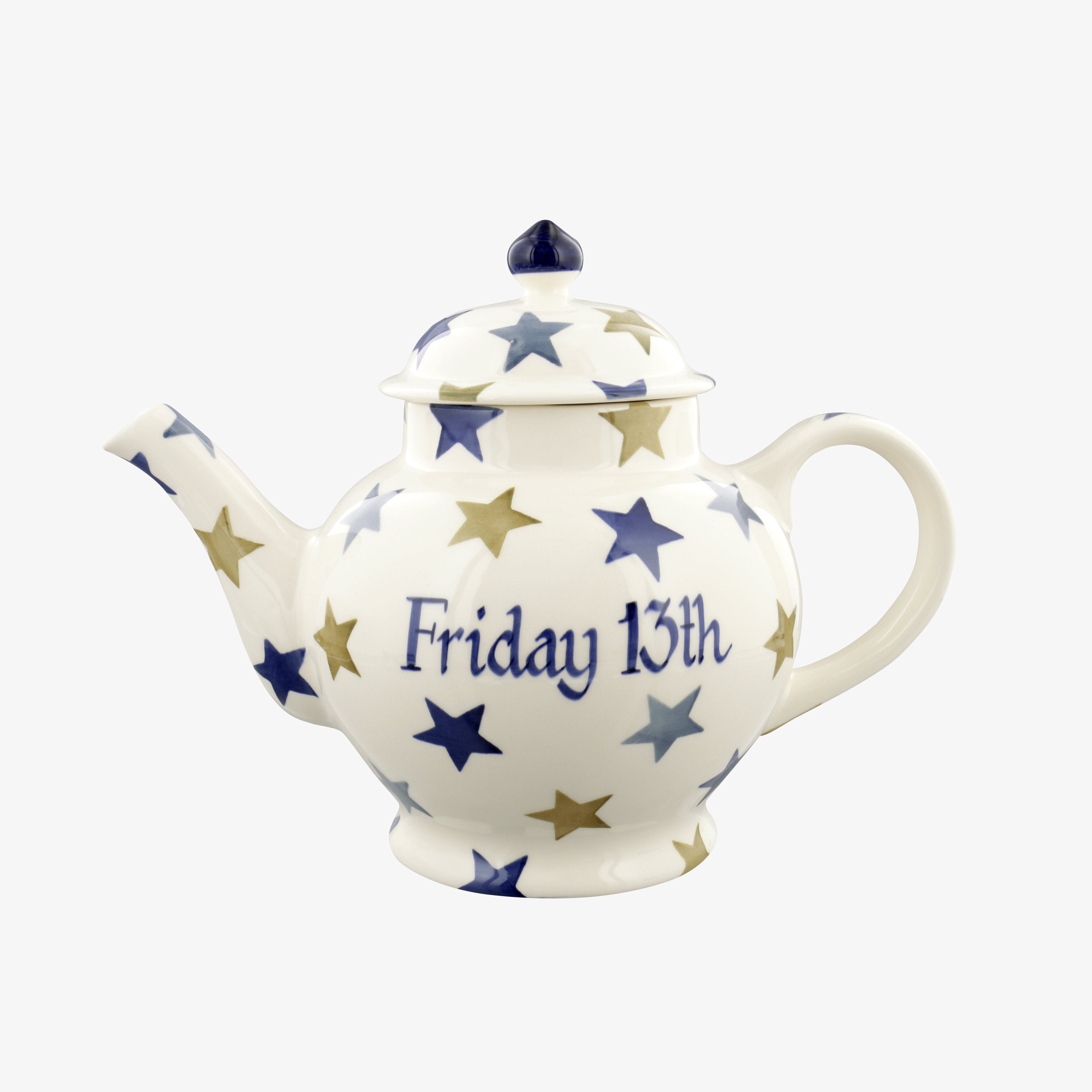 Personalised Stormy Stars 4 Mug Teapot  - Customise Your Own Pottery Earthenware  | Emma Bridgewater