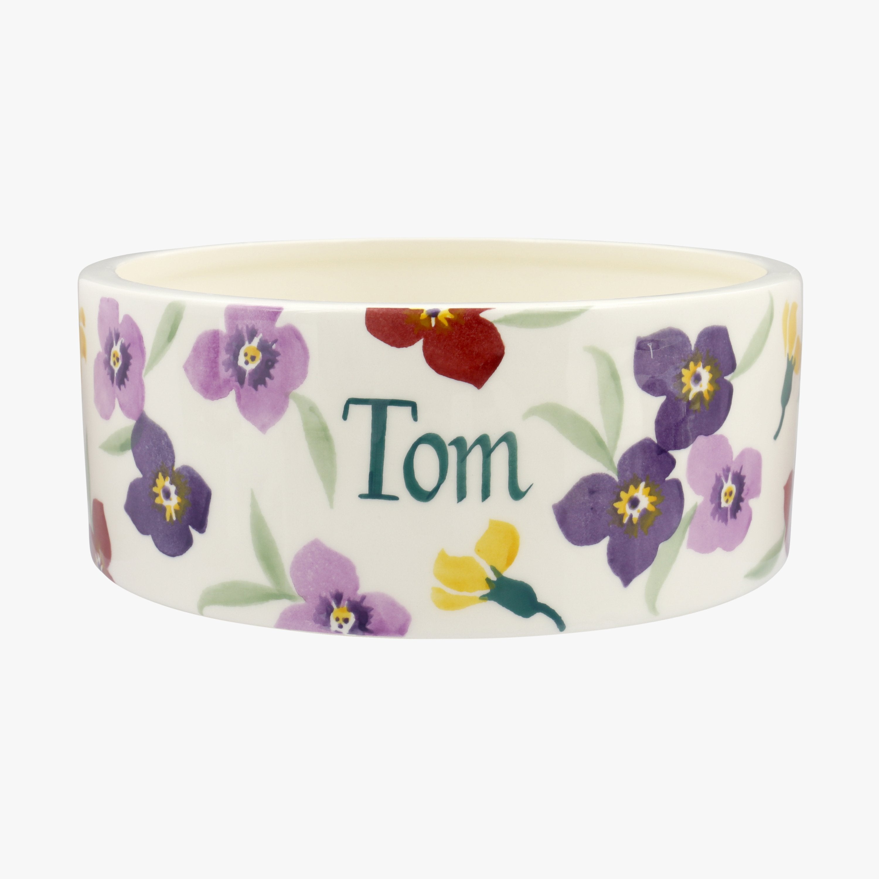 Personalised Wallflower Large Pet Bowl