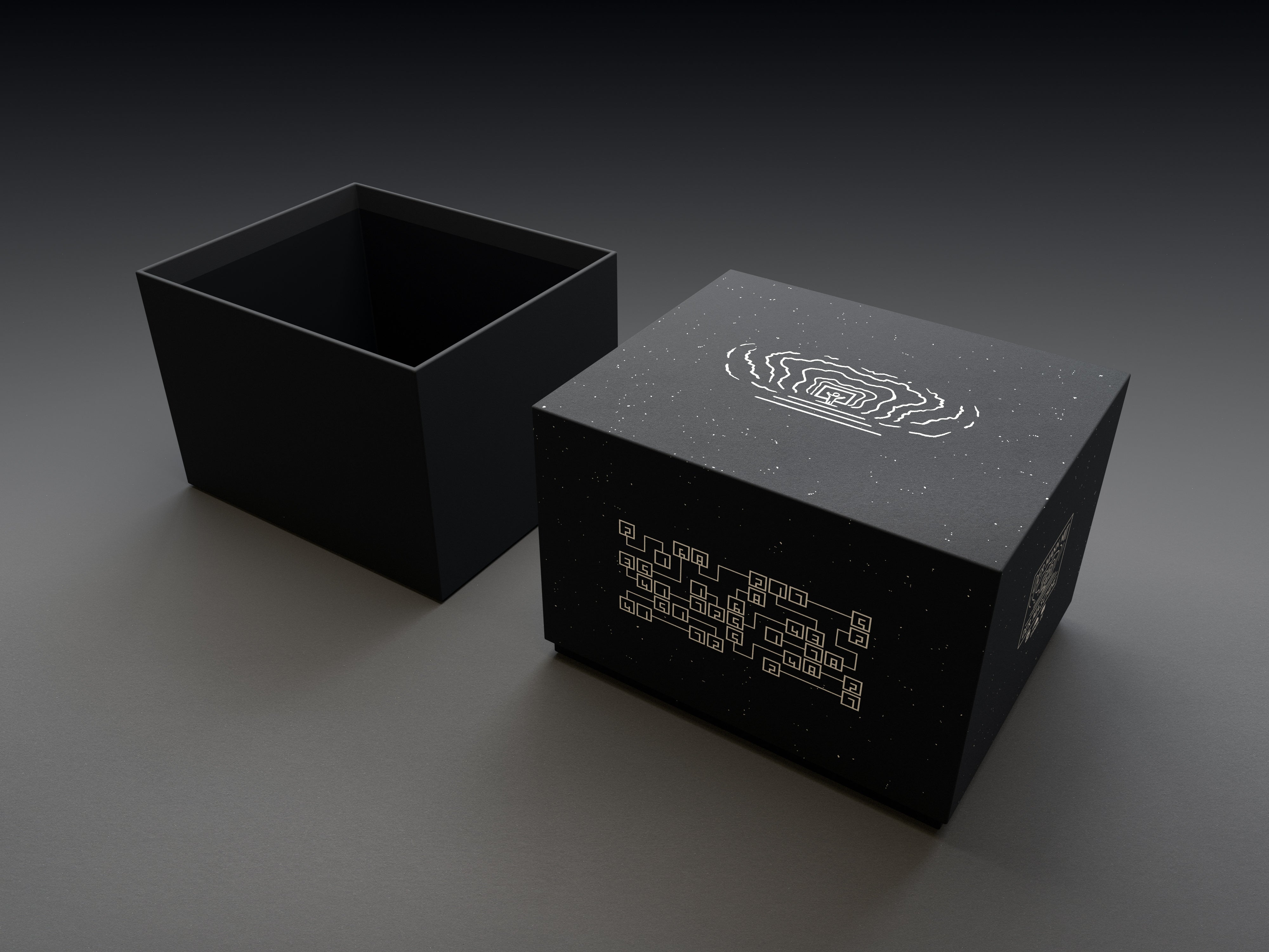 Magnetbox, mit individuellem Einleger, schwarz