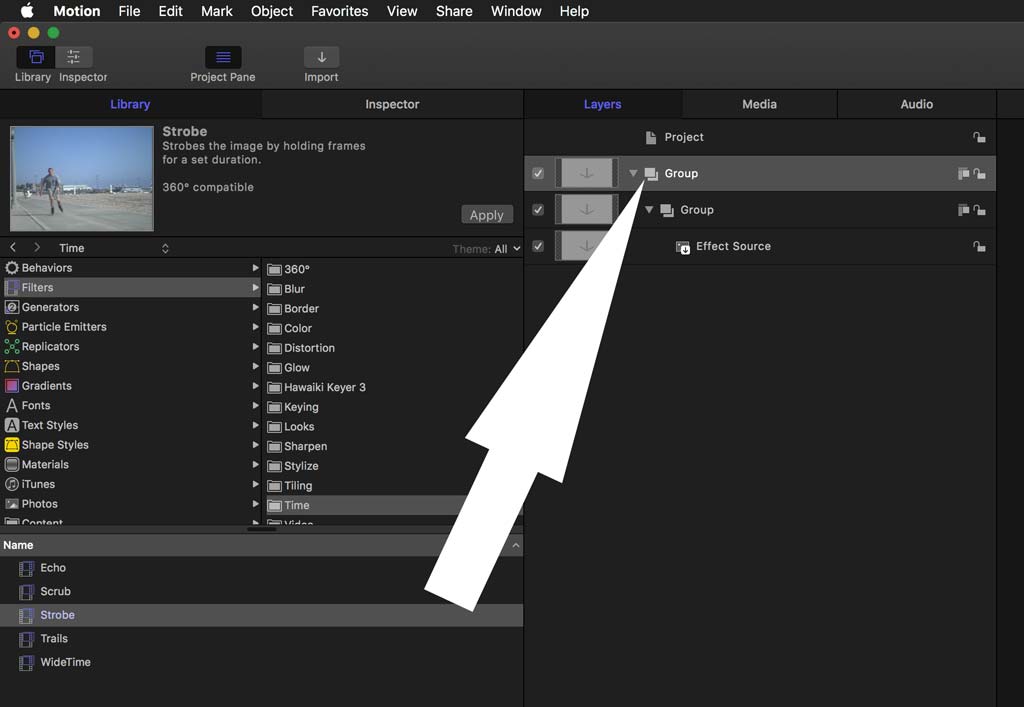 Strobe Filter for Bourne Flashback Plugin Effect for Final Cut Pro X FCPX