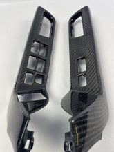 08-15 Mitsubishi Lancer Evolution X Carbon Fiber Front Window Switch Trim (pair)