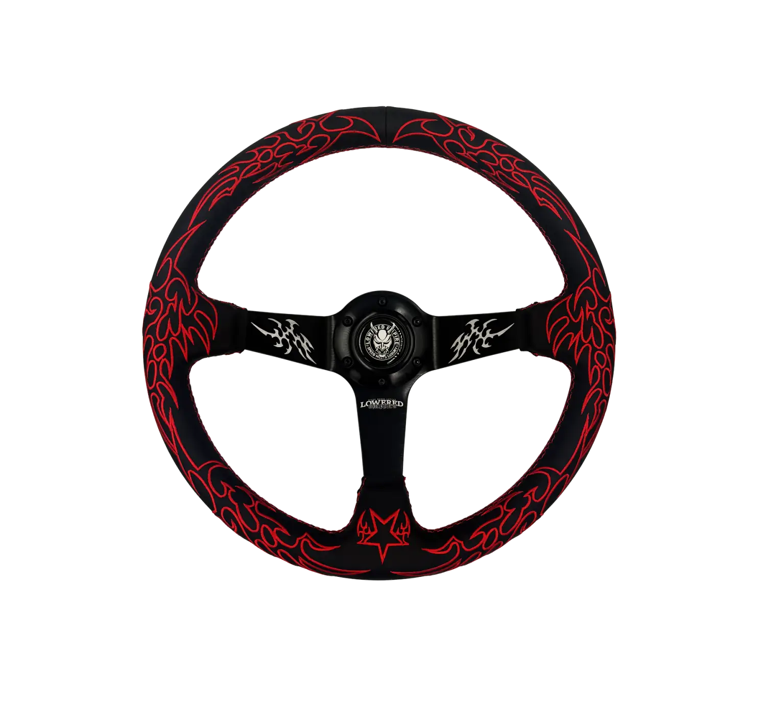 Red Cybersigilism Street CS-5 Steering Wheel 350mm