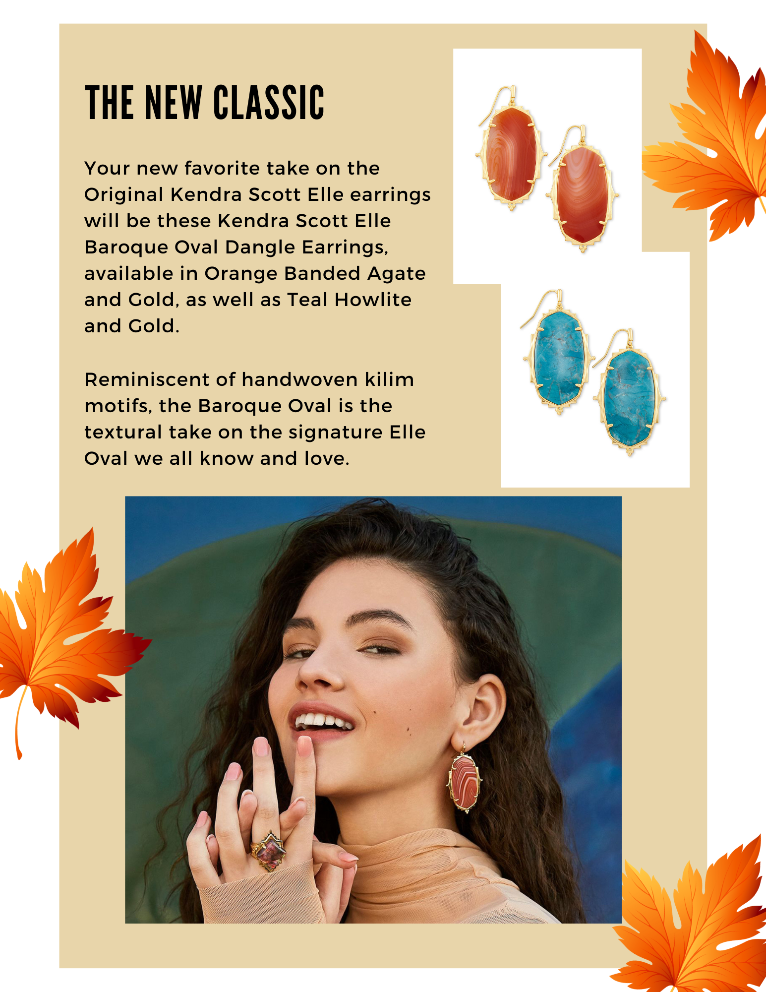 Kendra Scott Second Fall 2021 Collection The New Classic Baroque Elle Earrings