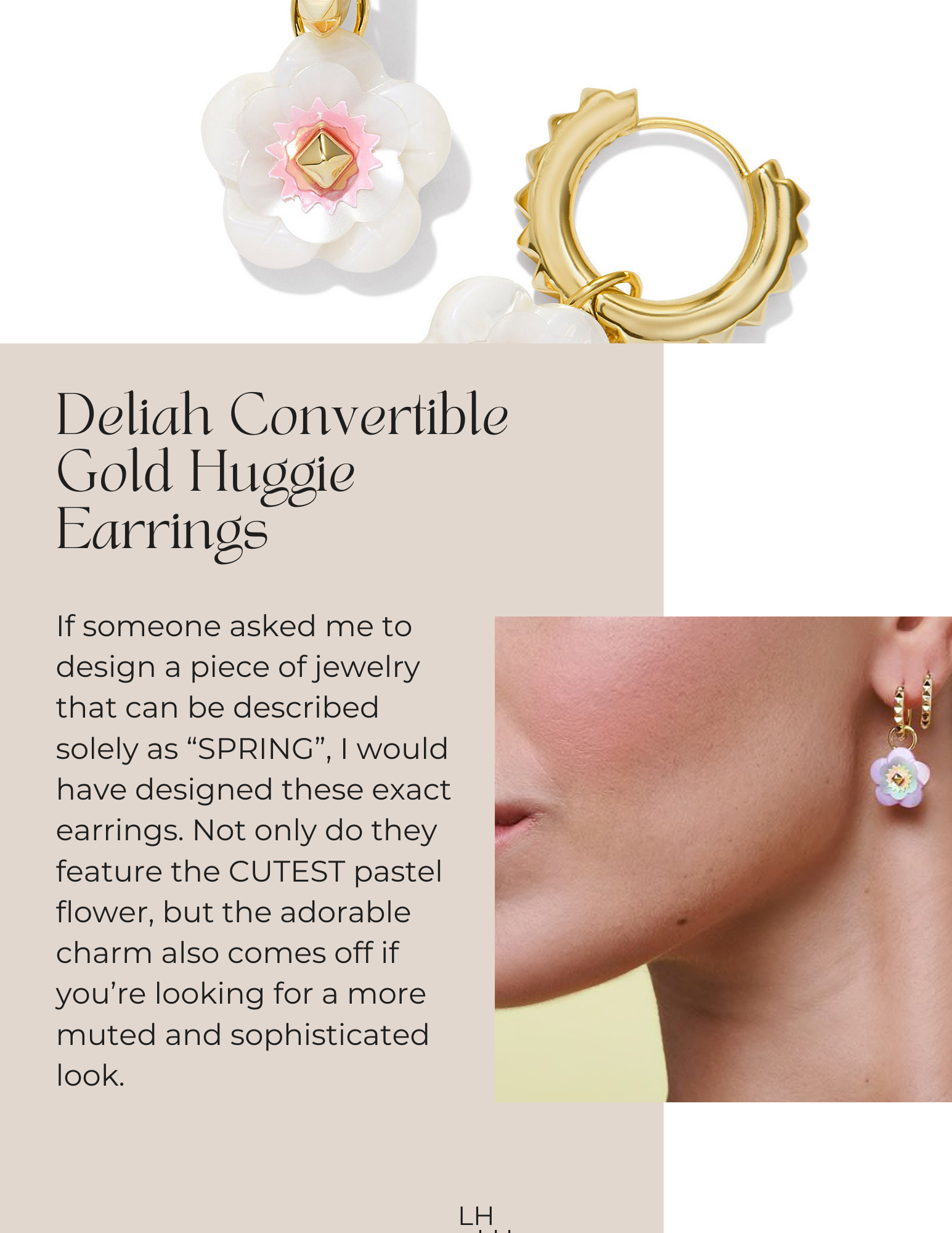 Deliah Huggie Hoop Earrings