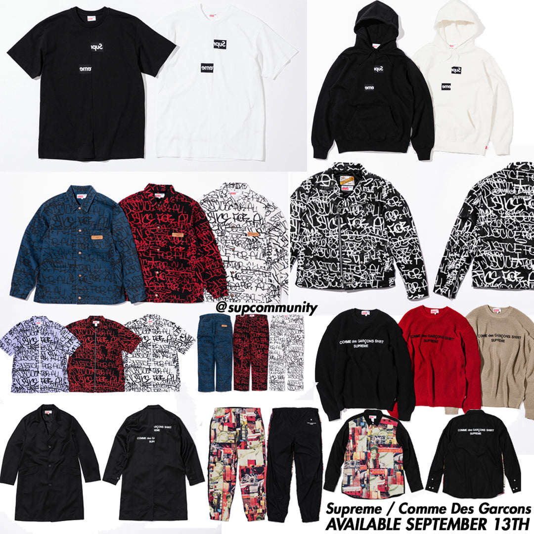 supreme x cdg 2018