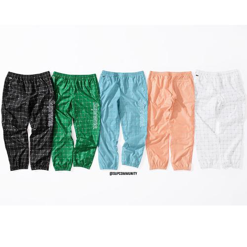 supreme lacoste velour track pant