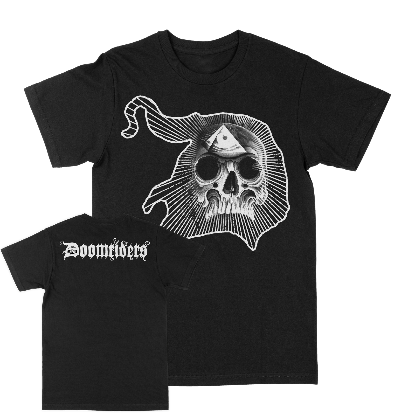 DOOMRIDERS Big D Black T-Shirt - Deathwish Inc Europe