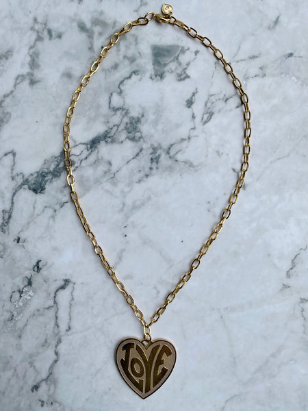 Love Heart Single Pendent Necklace