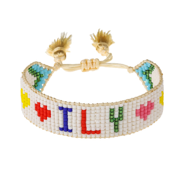 Rainbow Heart Link Chain Bracelet – Purple Cow Toys