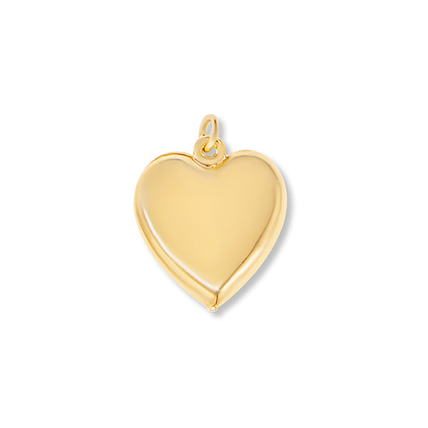 33x32mm Hollow Brass Heart Charm-0085-94