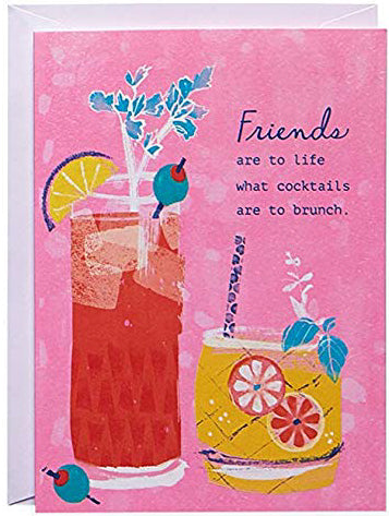 Brunch and cocktails Greeting Card