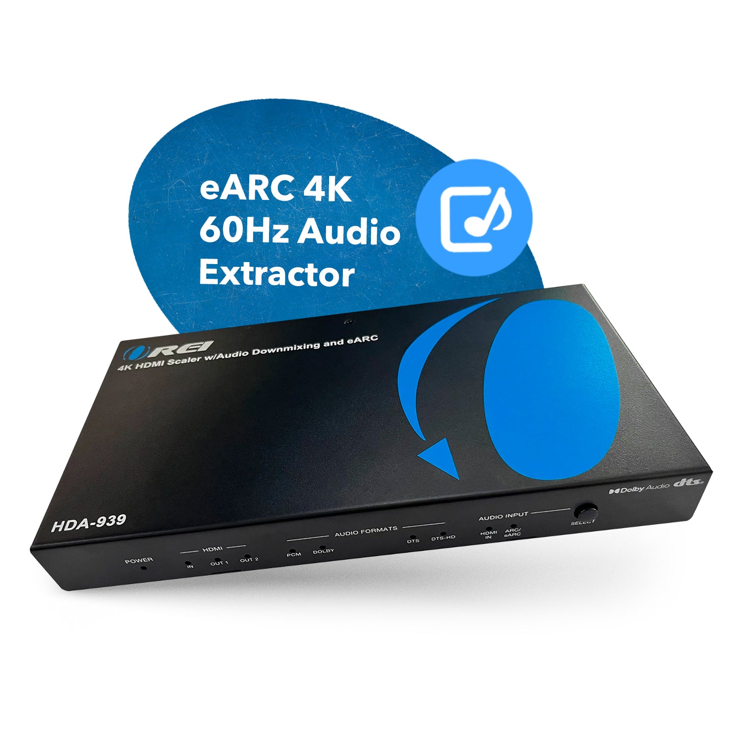 EARC Extractor 4K@60Hz, Downmixing L/R HDMI Downscaler & 2.0 ARC Support, 18Gbps Bandwidth (HDA-939) | OREI