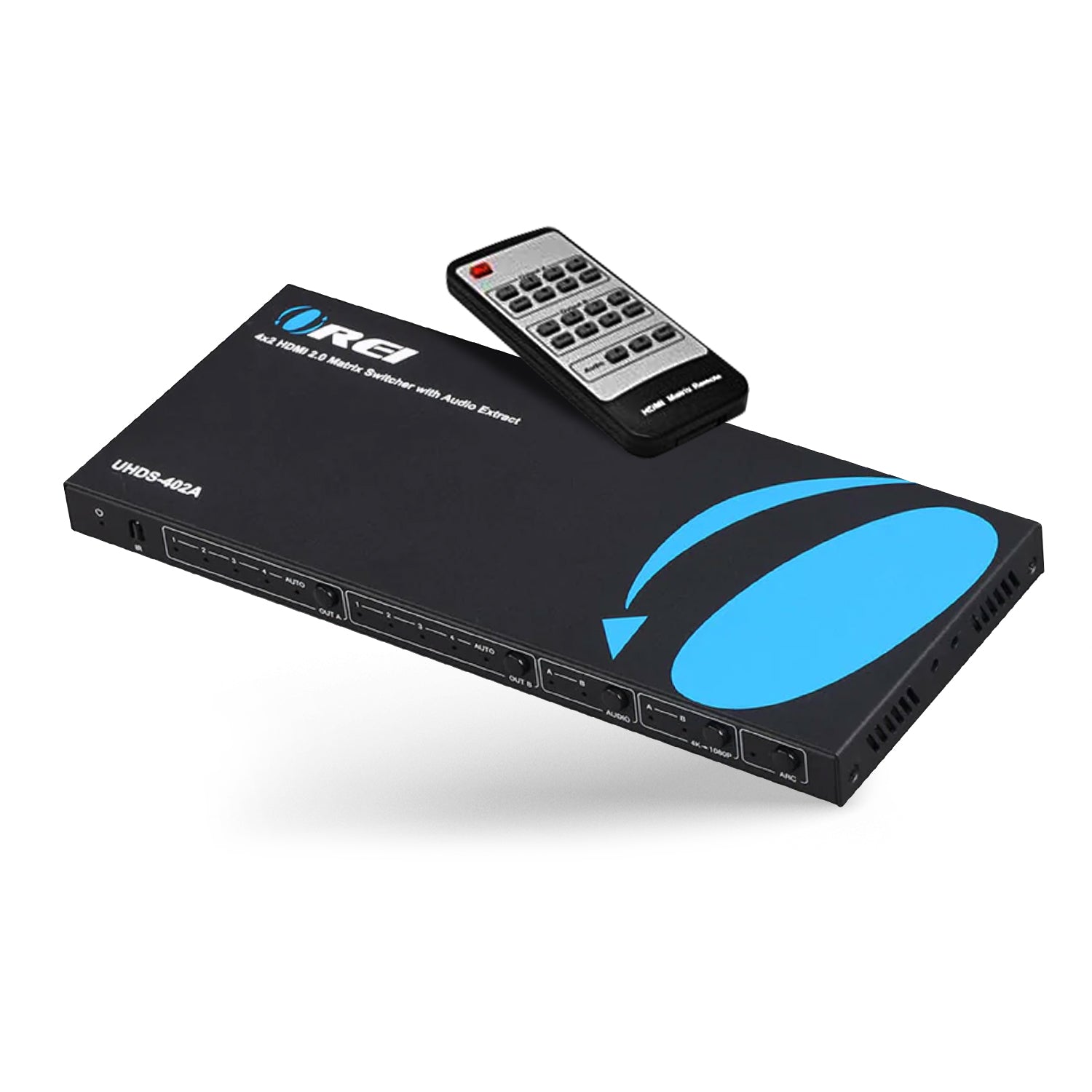 4K Ultra HD HDMI Matrix Switch with Extractor ARC Support (UHDS-402A) | OREI