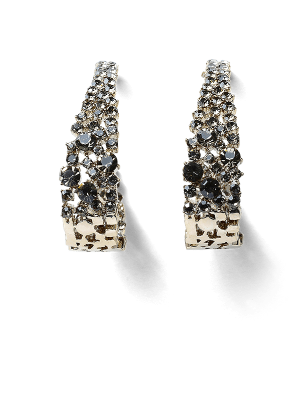 Amy Gunmetal Earrings