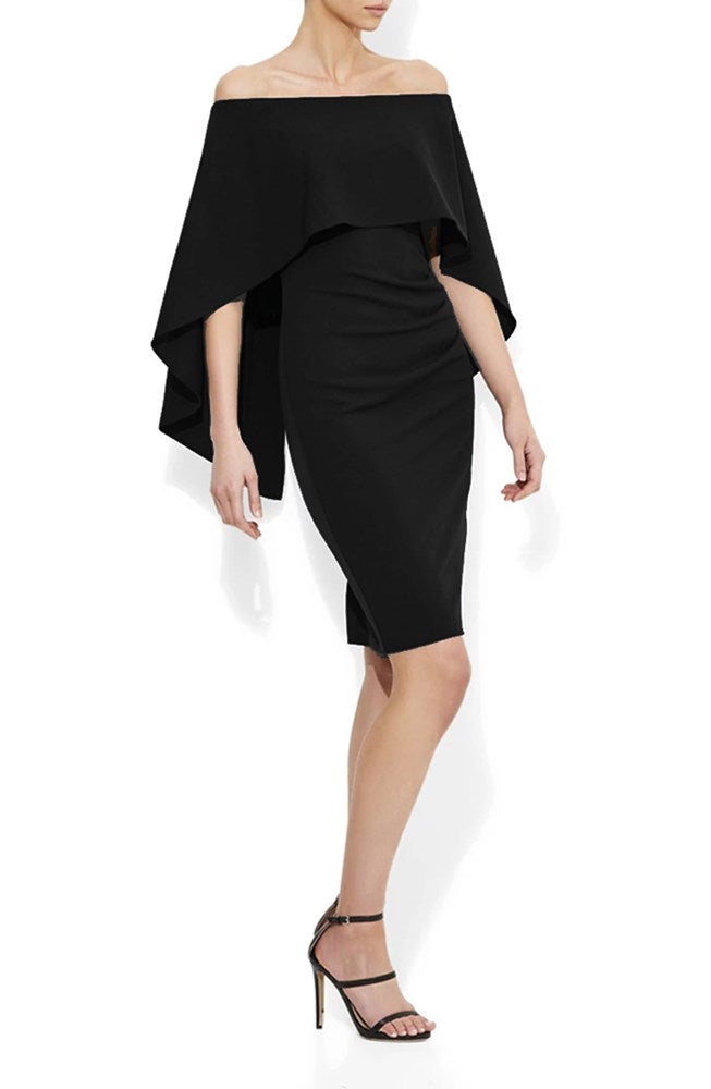 Aerin Black Crepe Dress