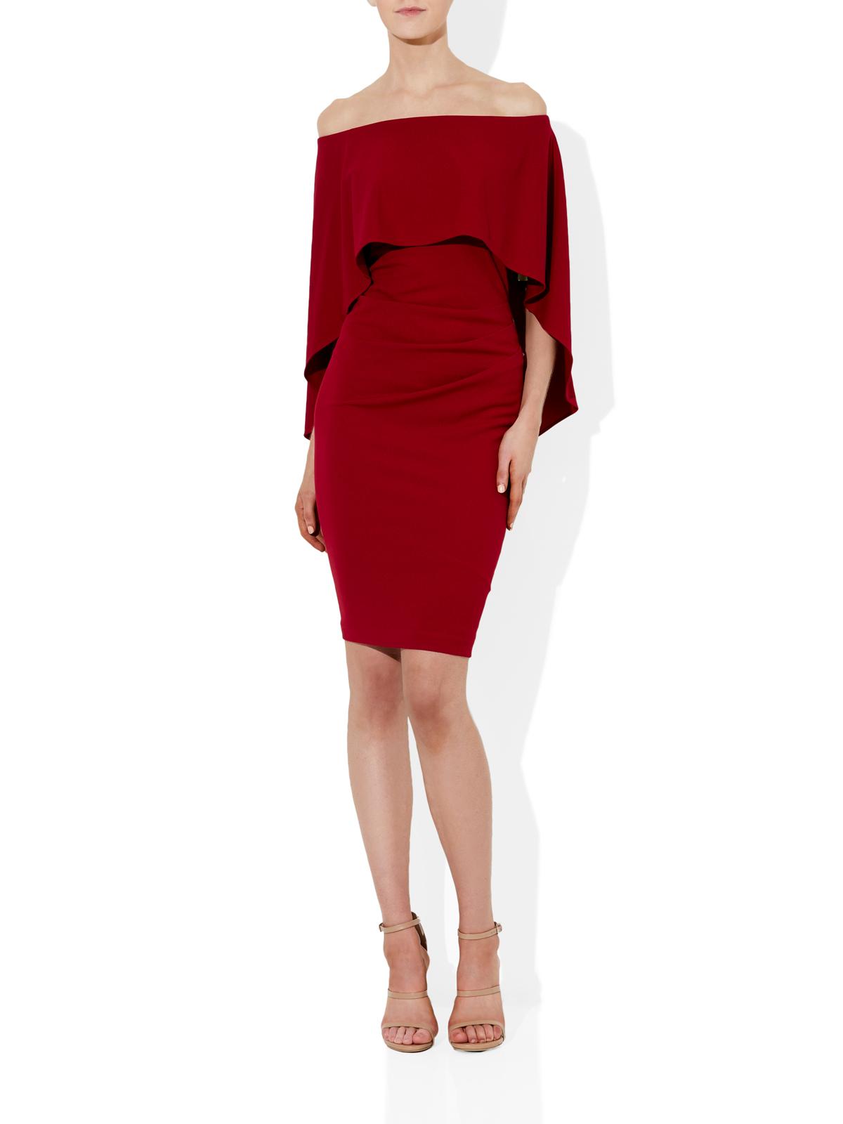 Aerin Red Crepe Dress