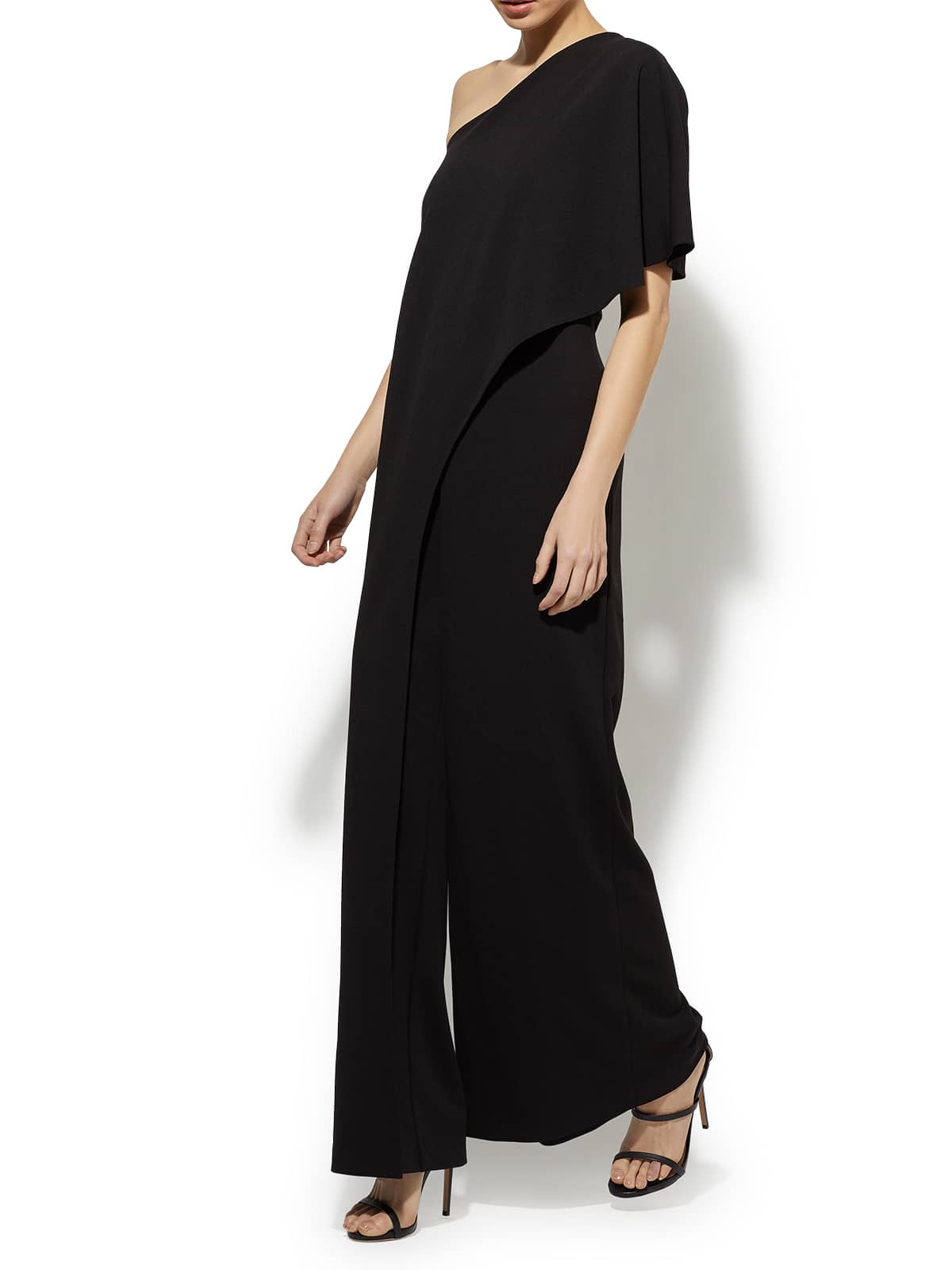 Harper Black One Shoulder Jumpsuit