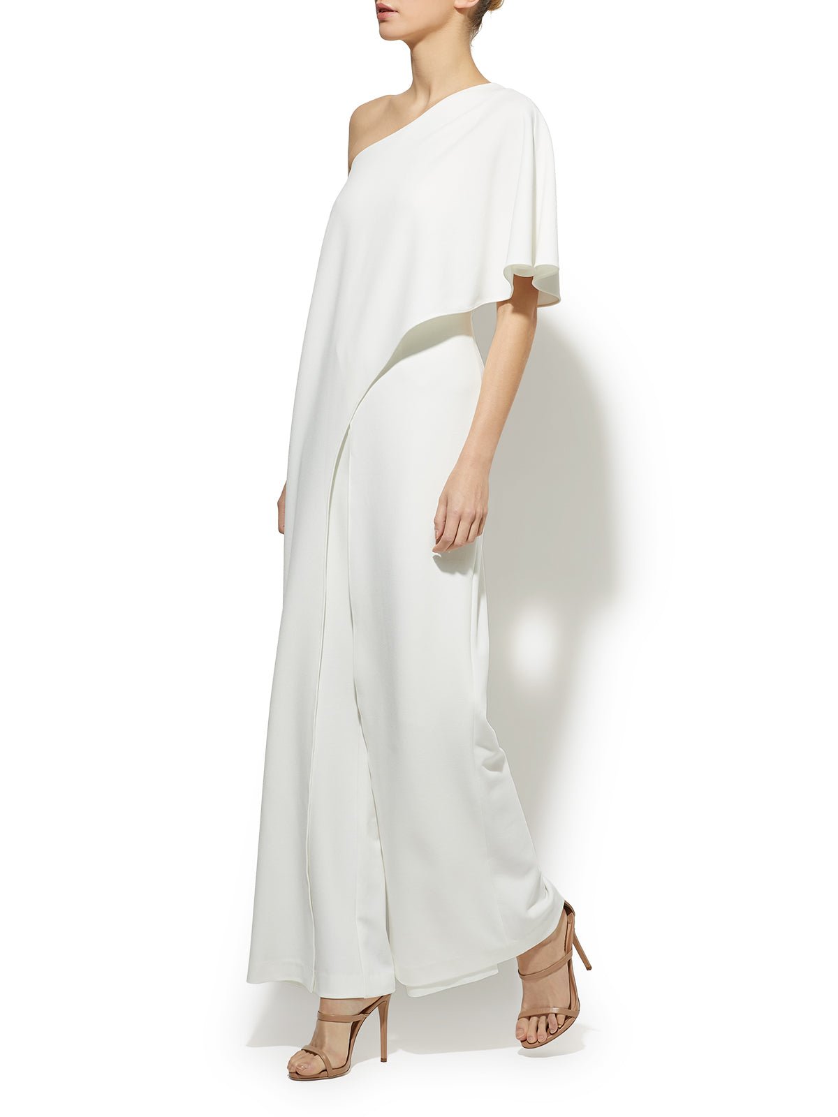 Harper Ivory One Shoulder Jumpsuit