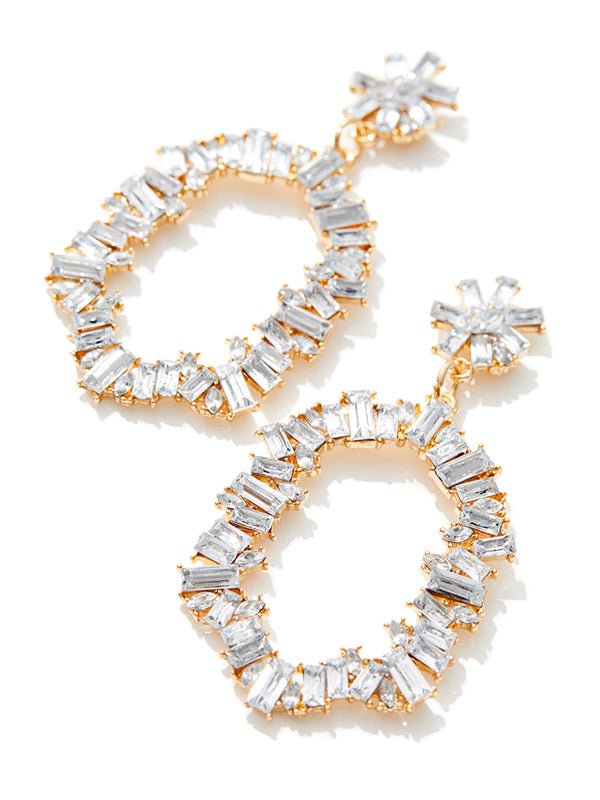 Nola Crystal Gold Earrings