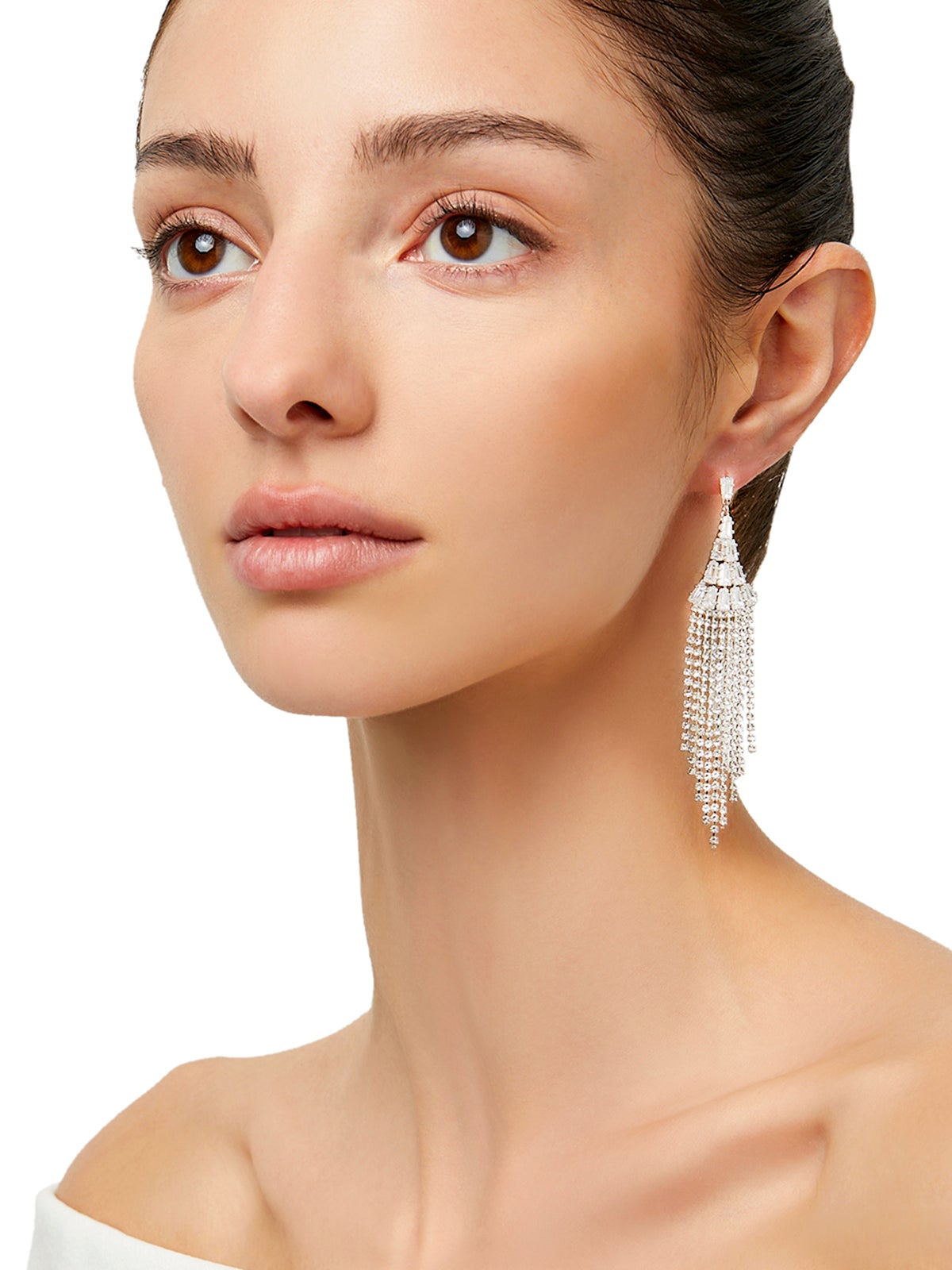 Sia Silver Chandelier Earrings