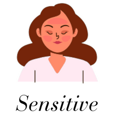 illustration sensitive skin type