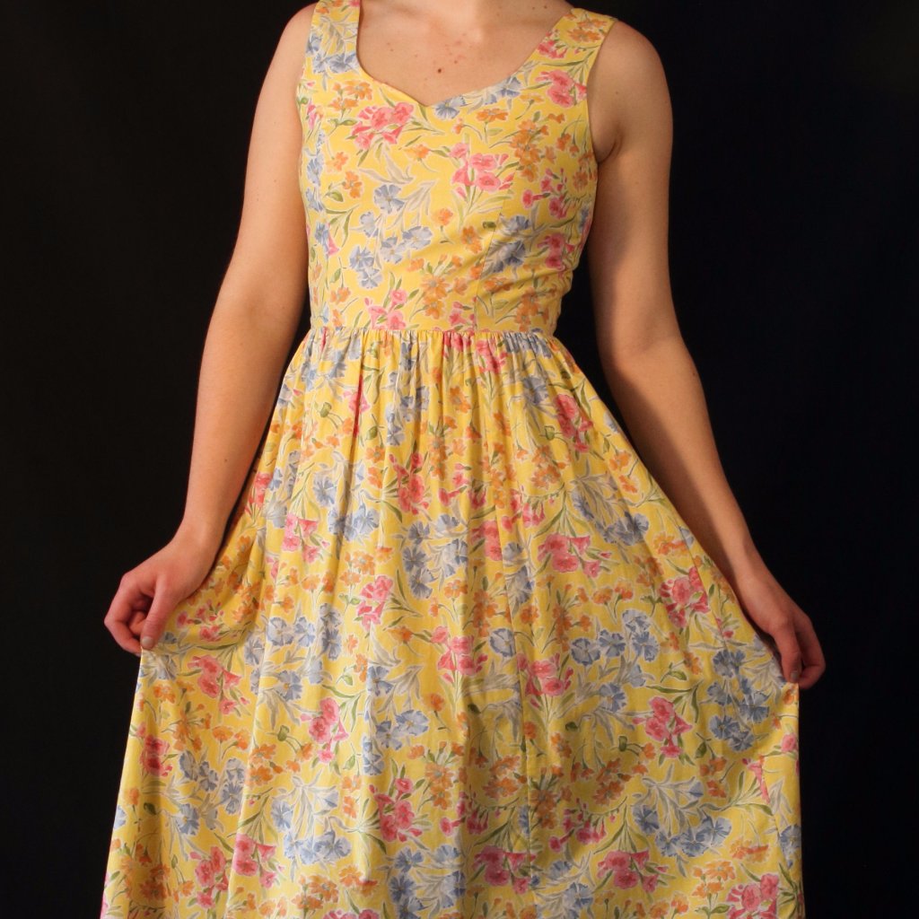 laura ashley yellow floral dress