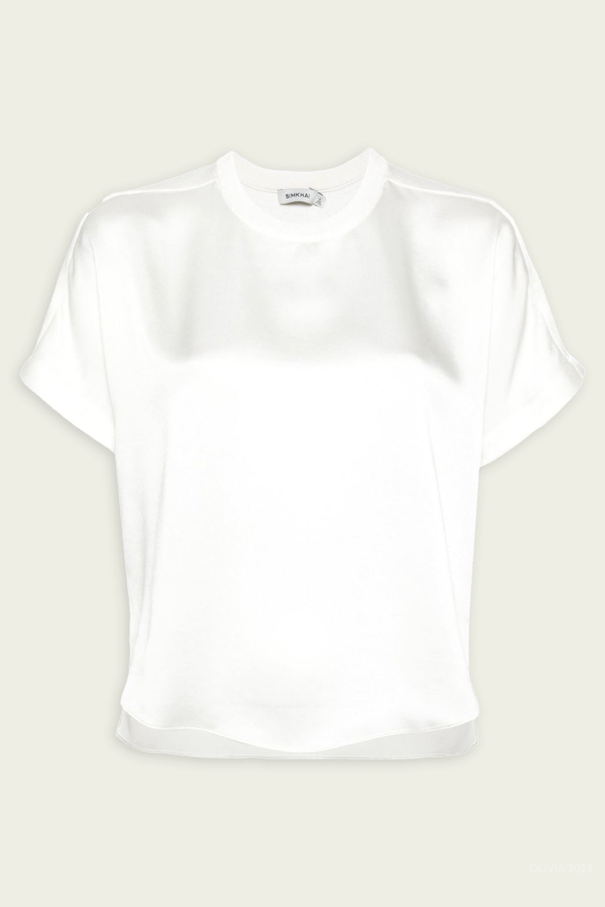 Simkhai Addy Knit Back T-shirt In White