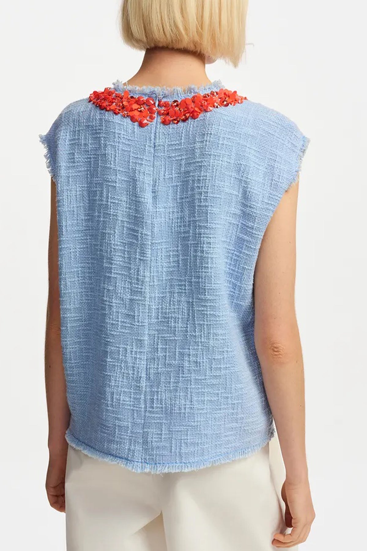 Field Sleeveless Top in Light Blue