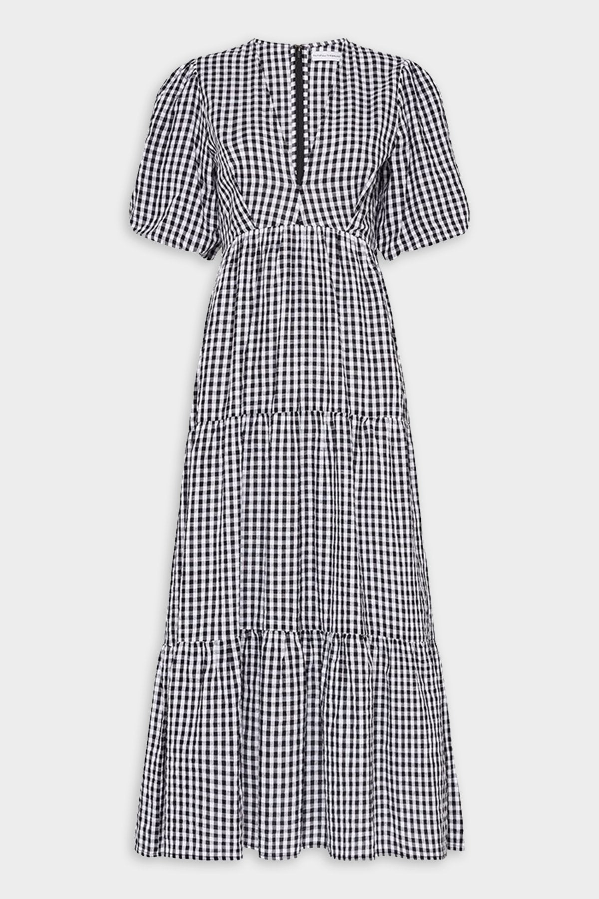 Aberdeen Midi Dress in Varsha Gingham Black