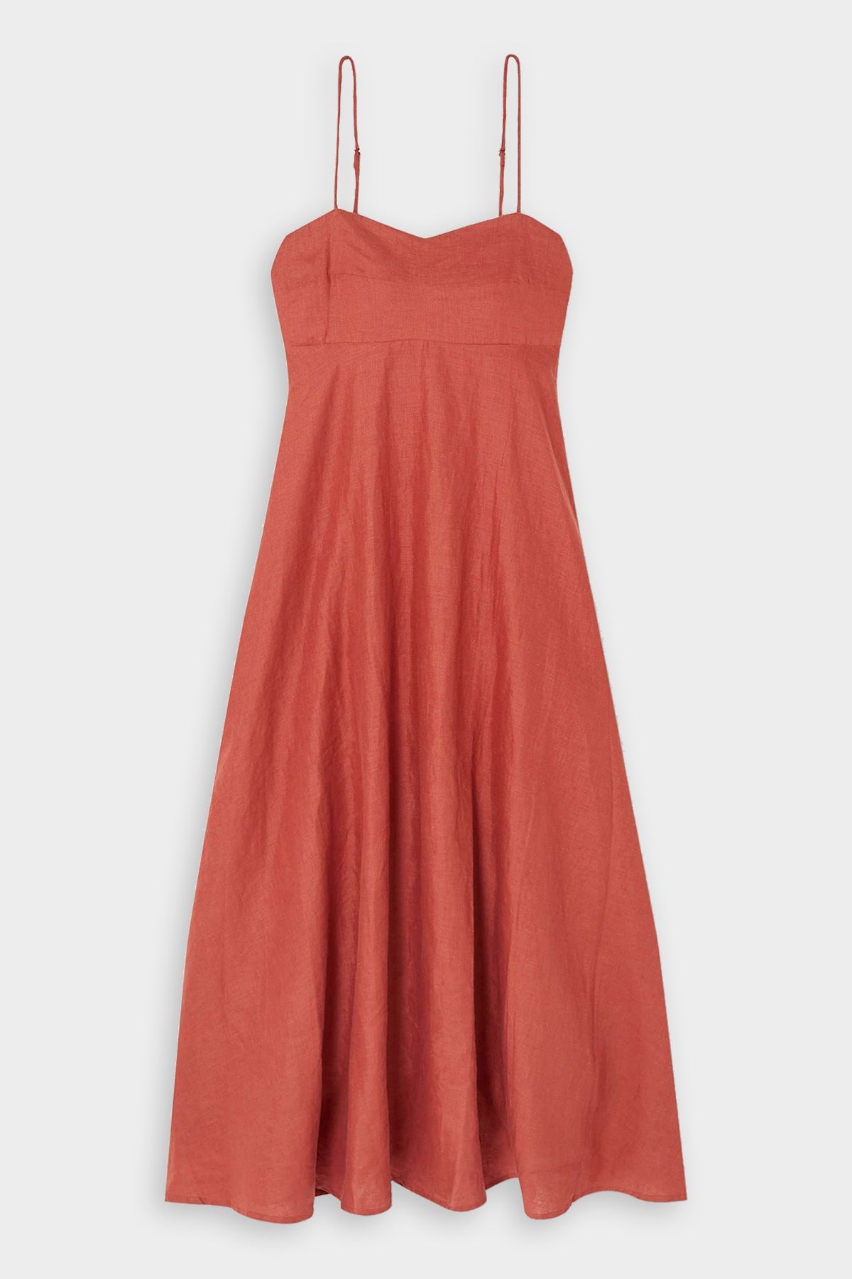 Alexandre Midi Dress in Brick