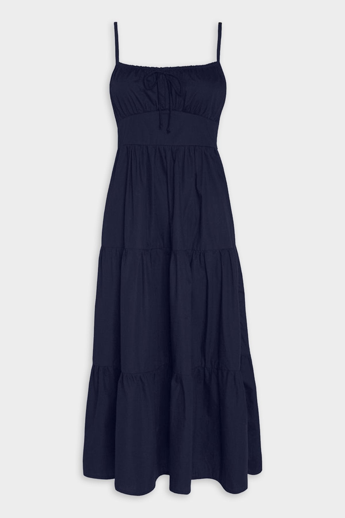 Alexia Midi Dress in Plain Ink Navy