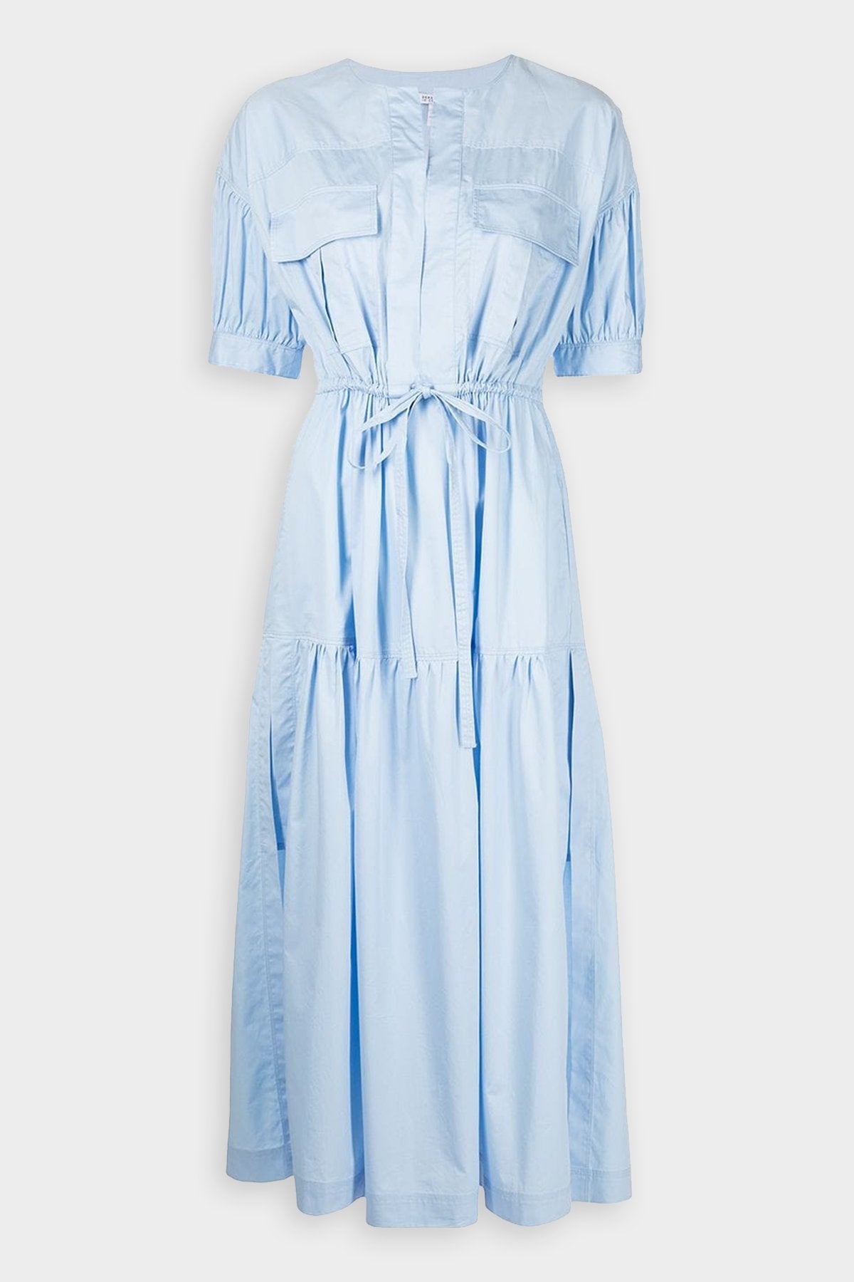 Andie Puff Sleeve Maxi Dress in Pale Blue