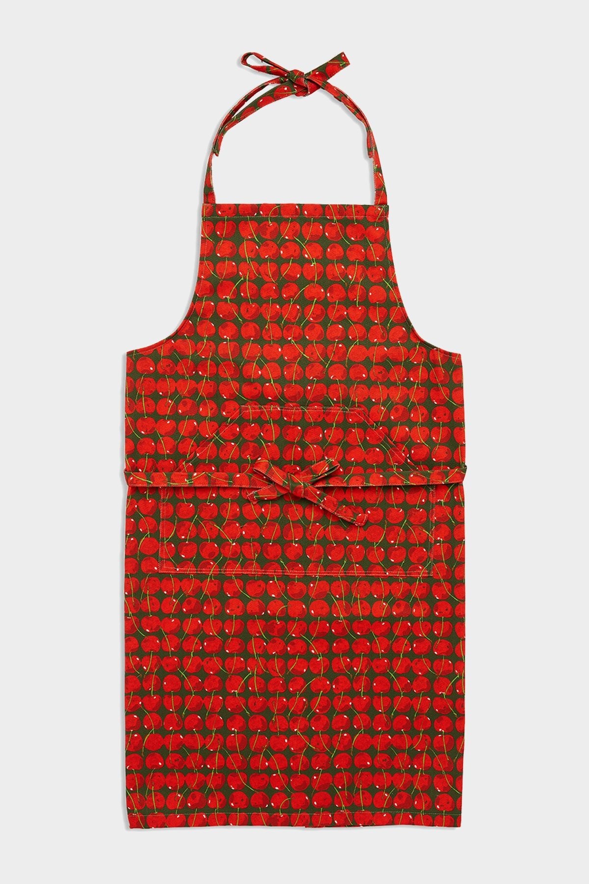 Apron in Cherries Verde