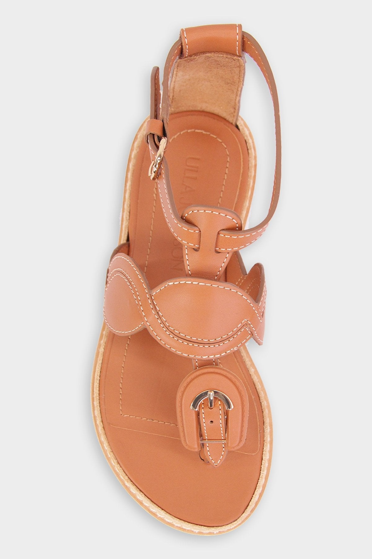 Arabella Braided Leather Sandal in Meerkat– shop-olivia.com