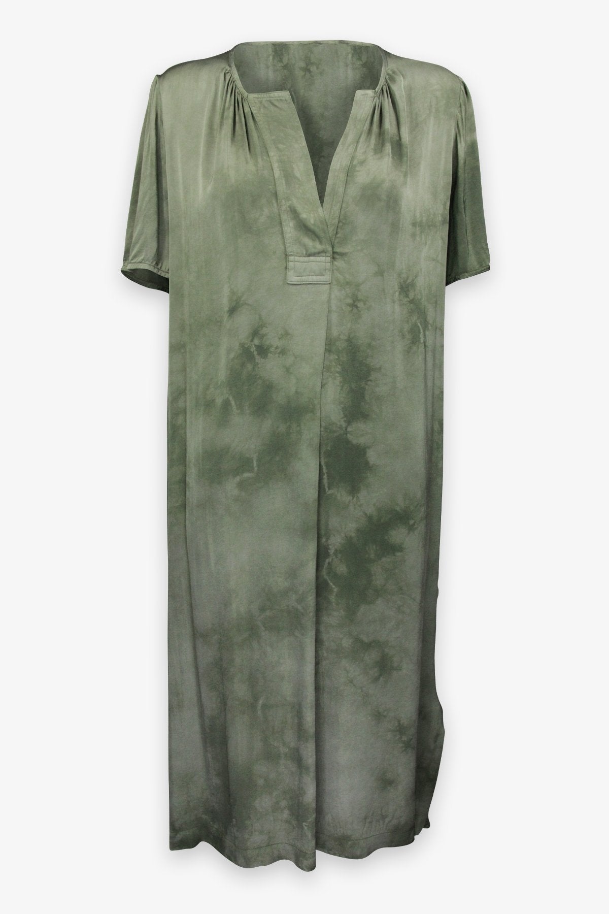 Army Cloudwash Matte Satin Lilakoi Dress