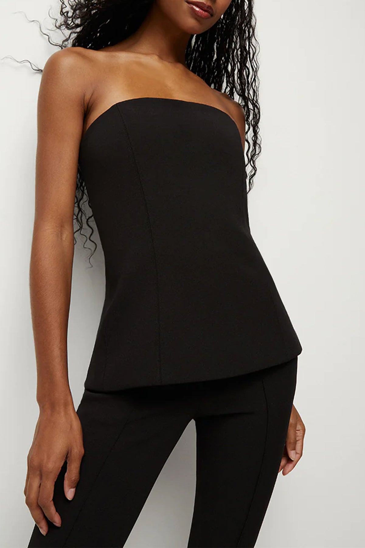 Astrid Strapless Top in Black