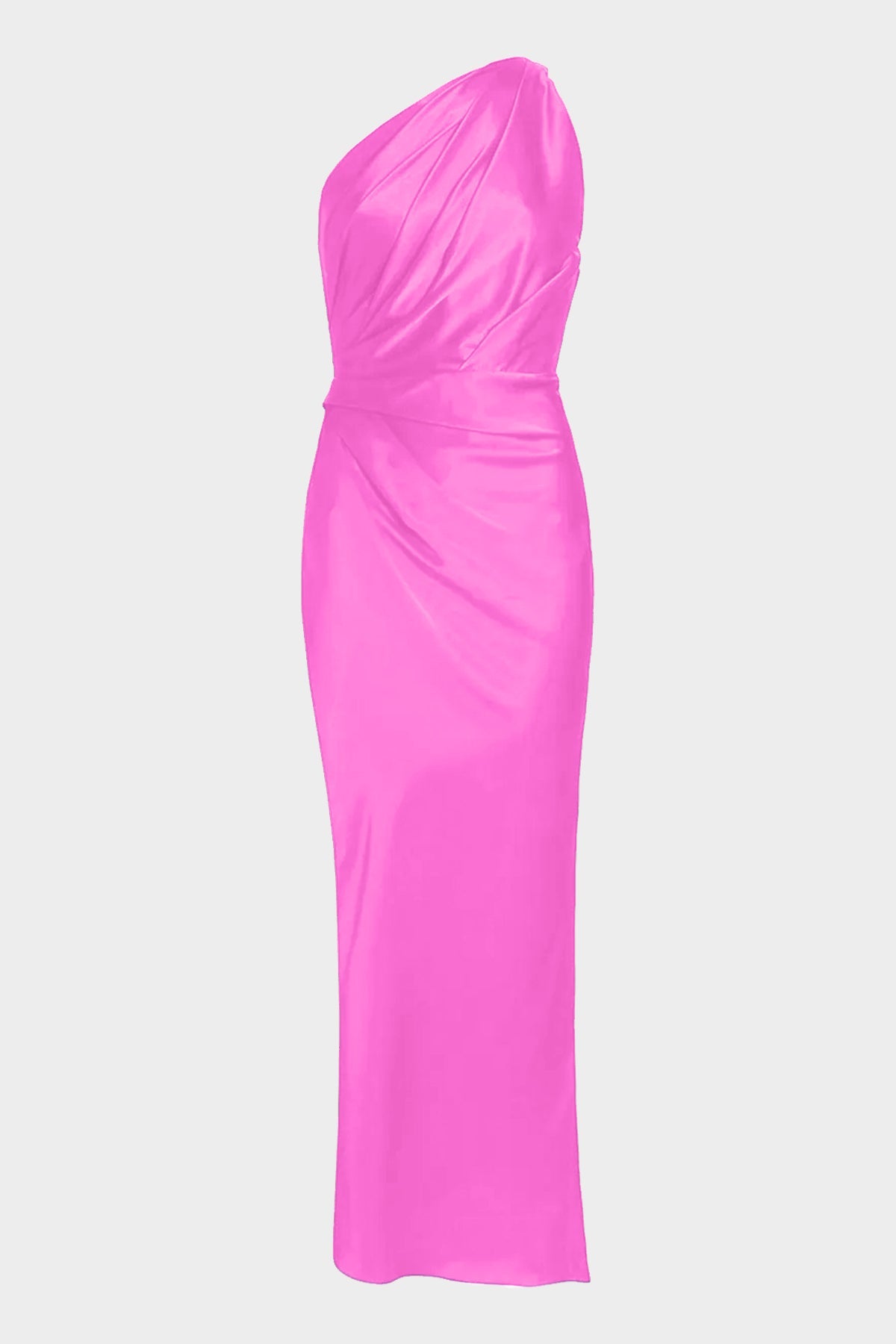 Asymmetrical Drape Gown in Blossom