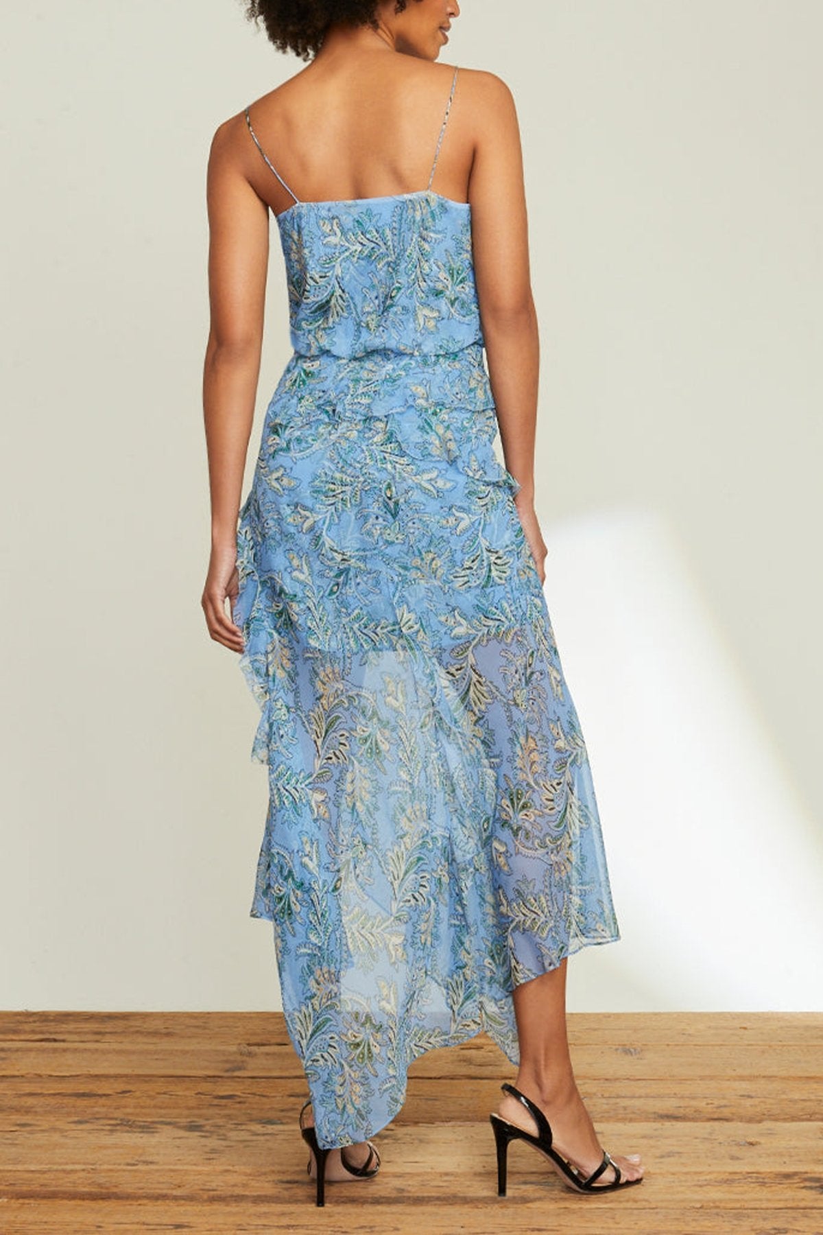 Avenel Floral Dress in Aero Blue Multi